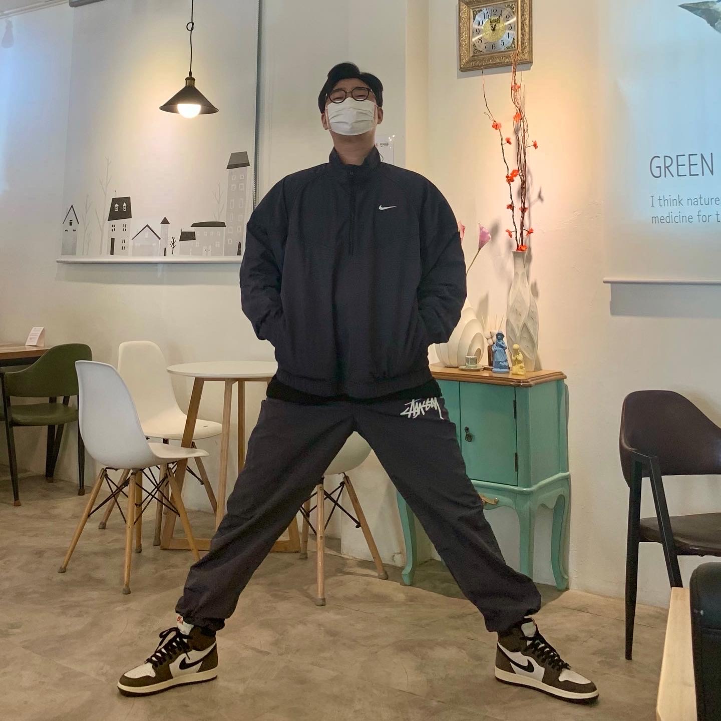 Jordan 1 x Travis Scott Retro High OG SP Mocha 착용 스타일