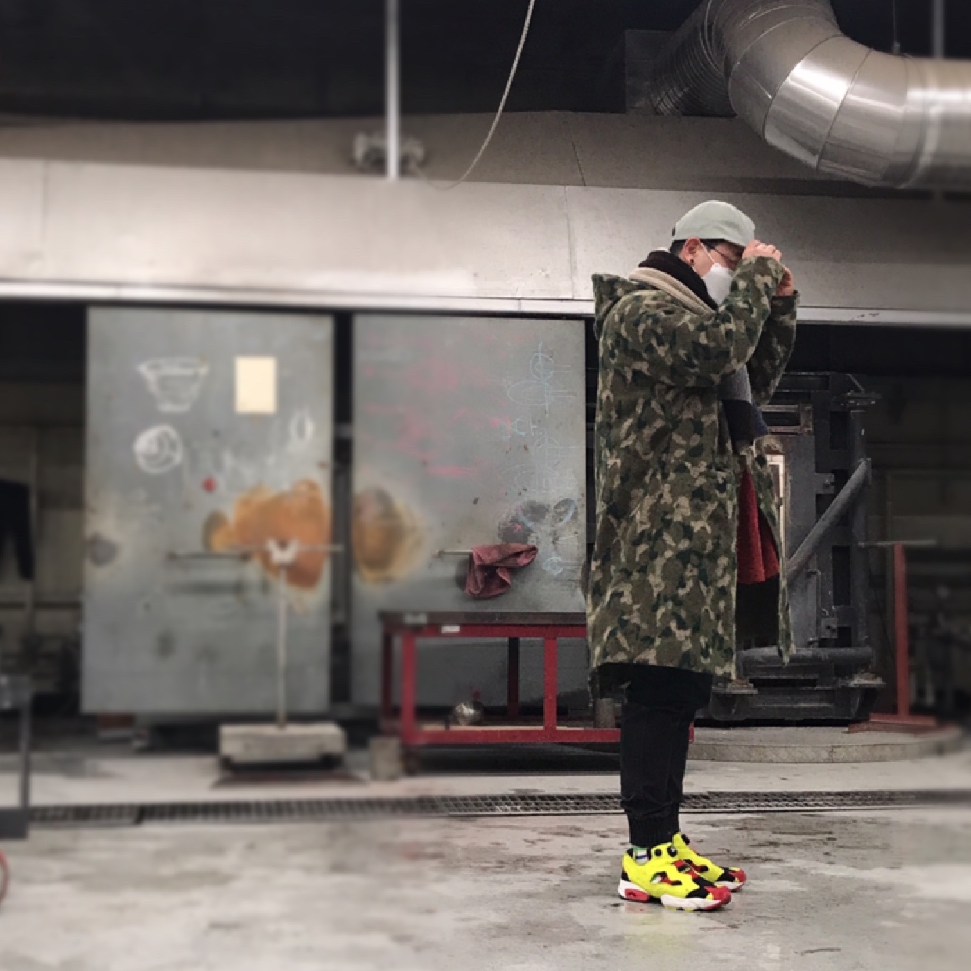 Reebok Instapump Fury Prototype Citron 착용 스타일 - 1