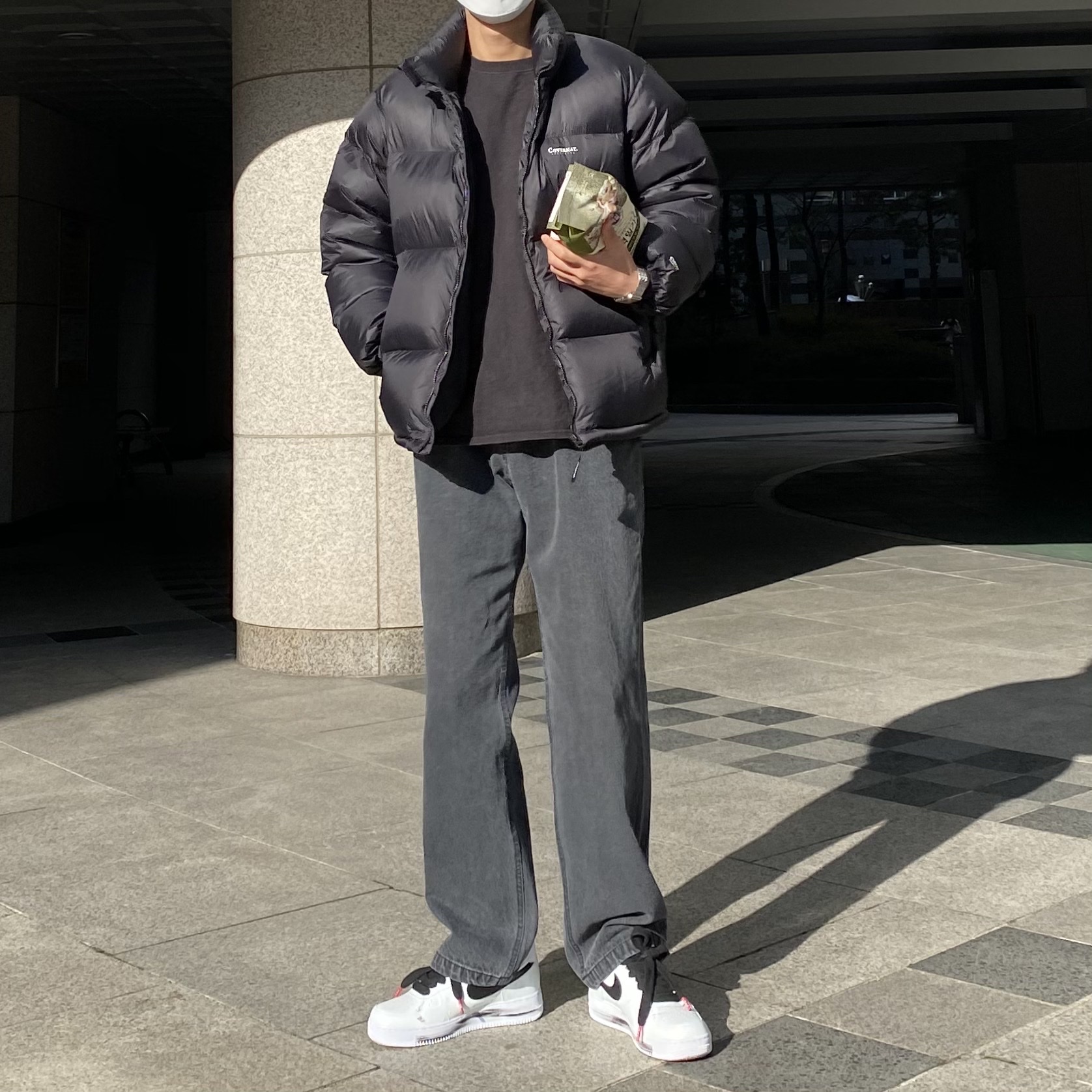 Nike x Peaceminusone Air Force 1 Low Para-Noise 2.0 착용 스타일