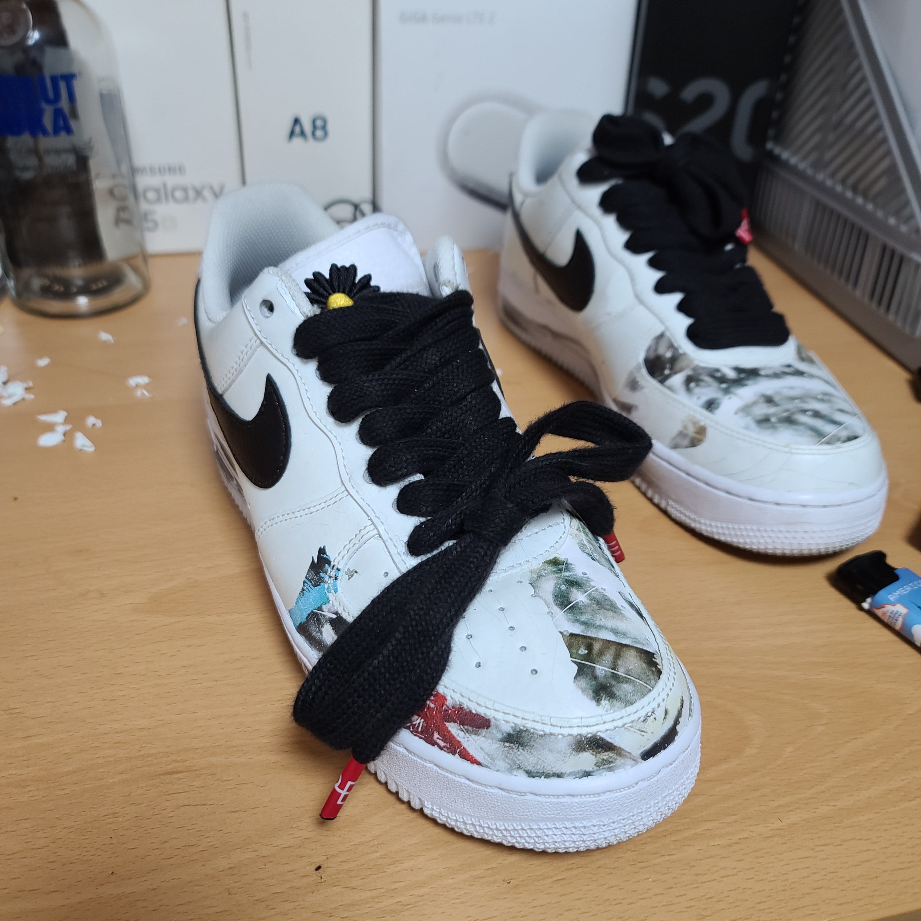 Nike x Peaceminusone Air Force 1 Low Para-Noise 2.0 착용 스타일
