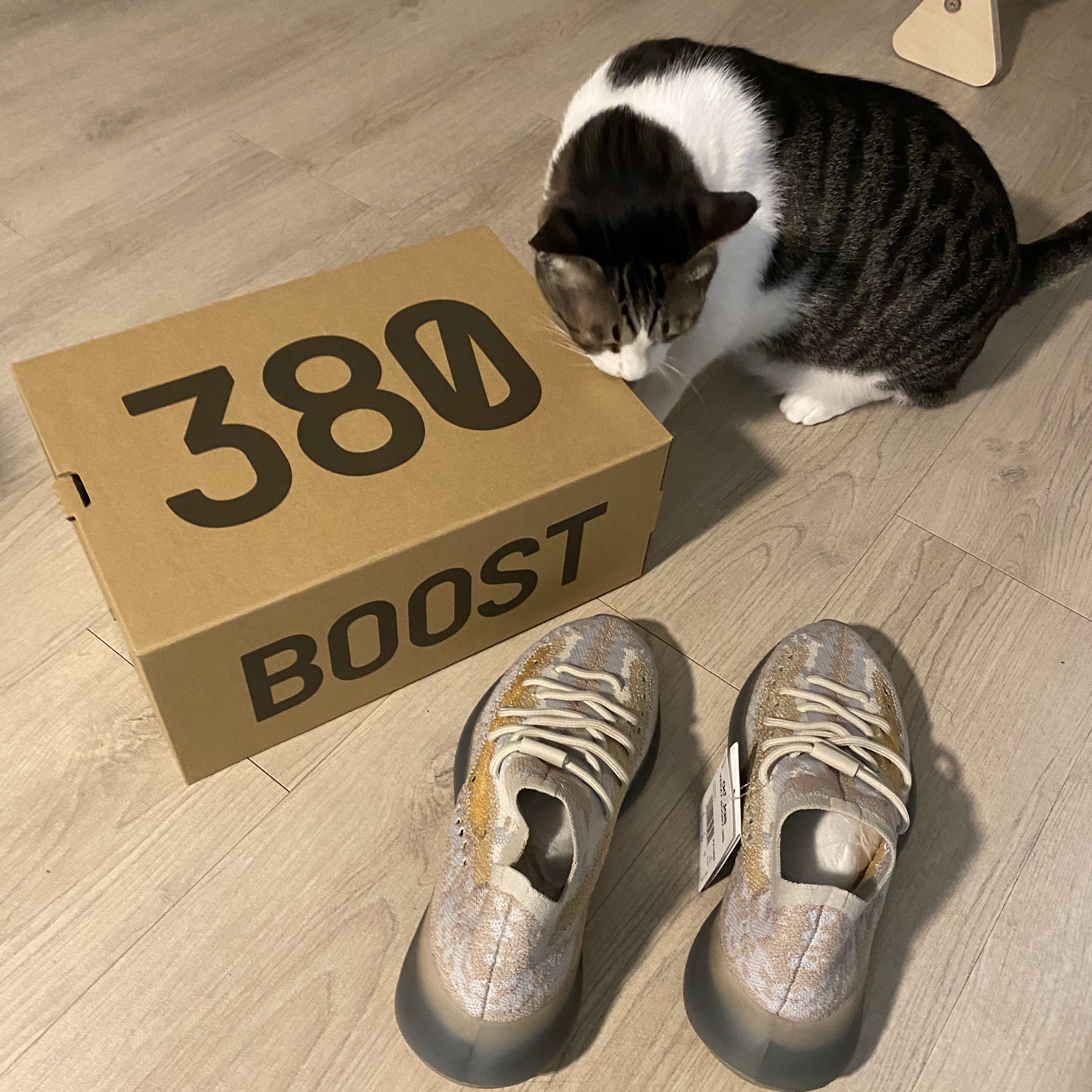 Adidas Yeezy Boost 380 Pepper - Non-Reflective 착용 스타일 - 1