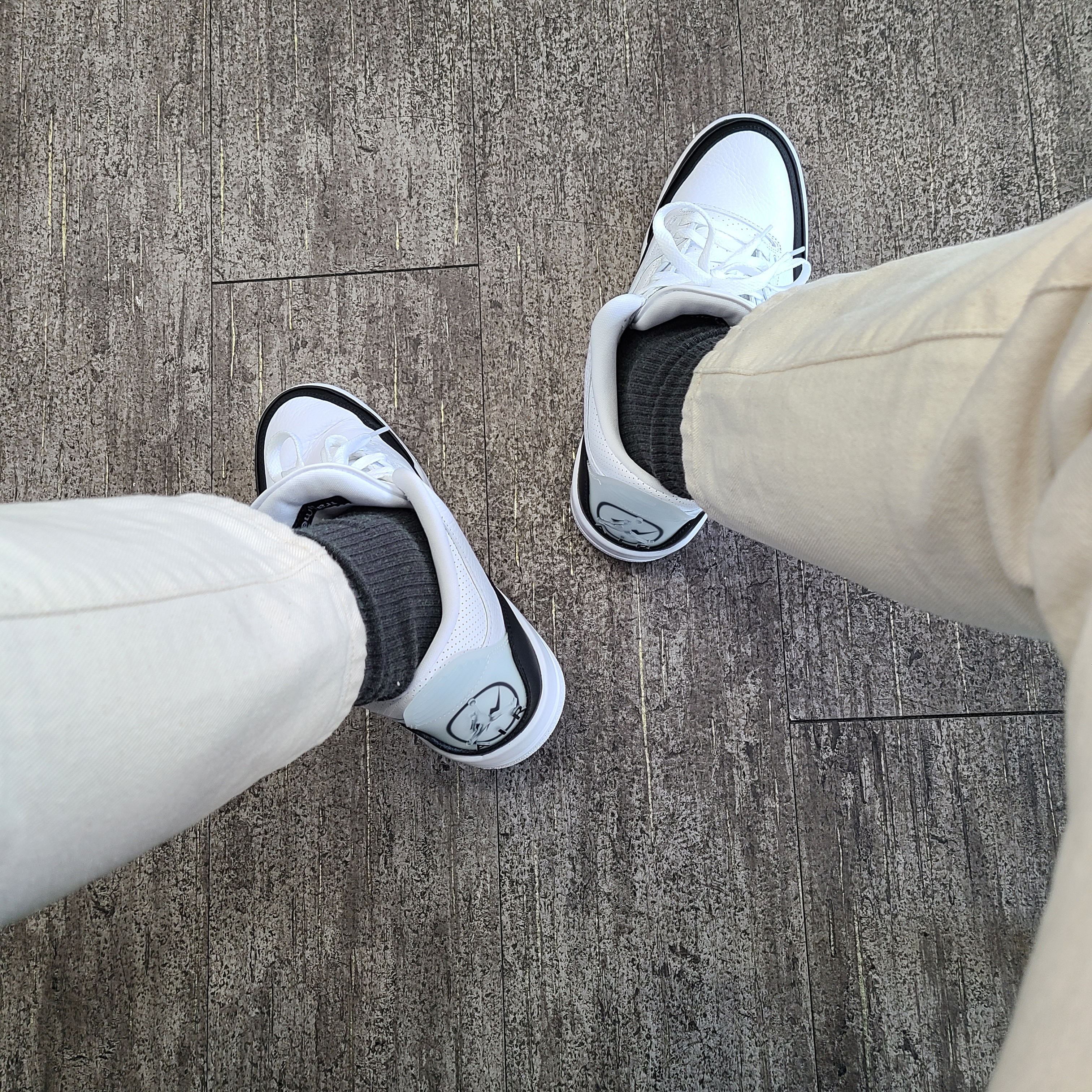Jordan 3 x Fragment Retro SP White Black 착용 스타일