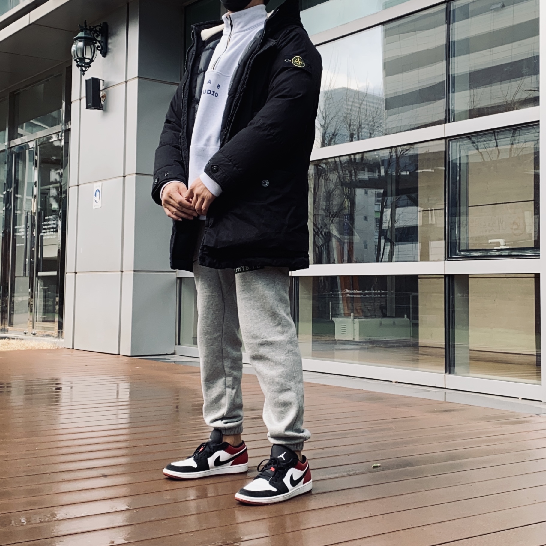 Jordan 1 Low Black Toe 착용 스타일