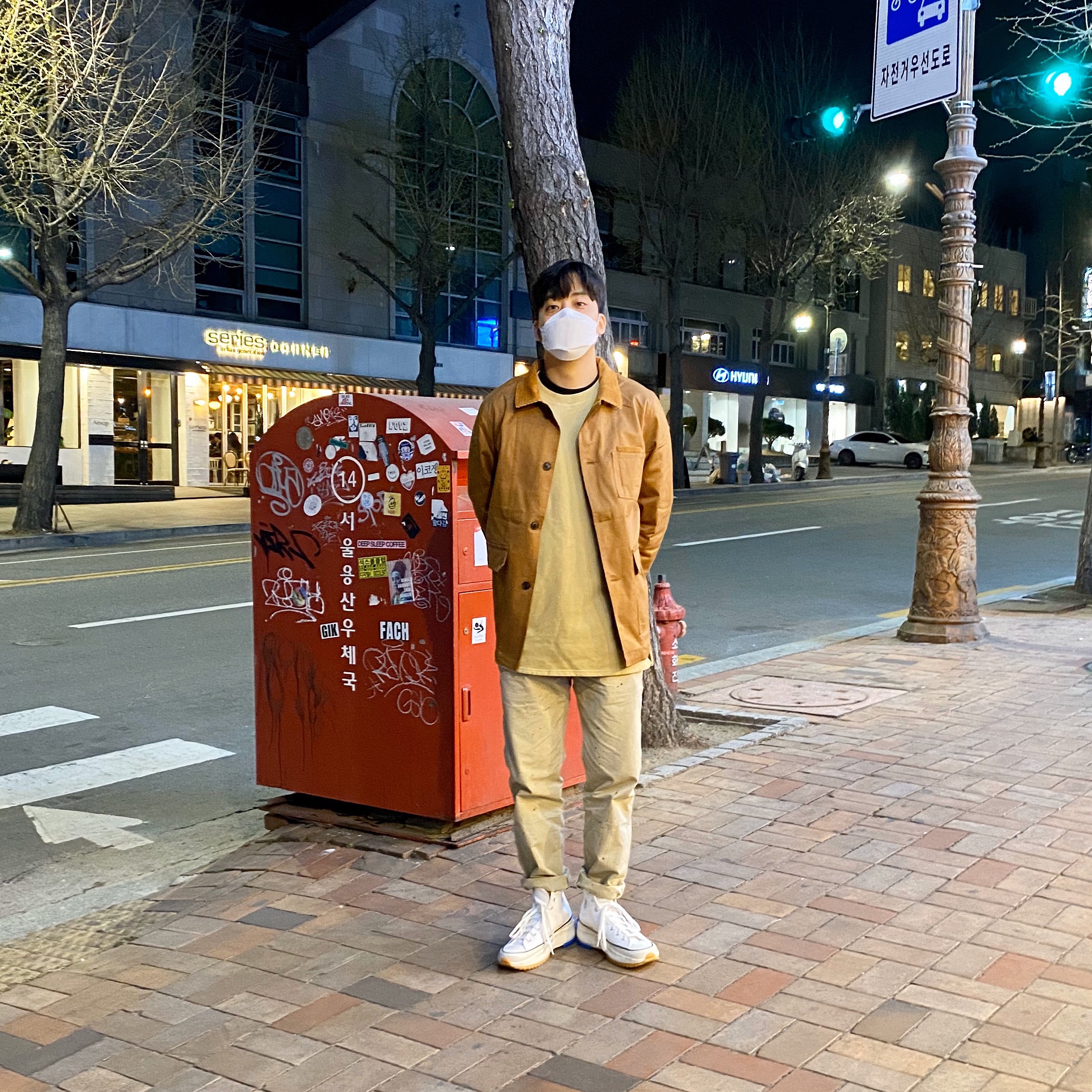 Converse x JW Anderson Run Star Hike Hi White 착용 스타일