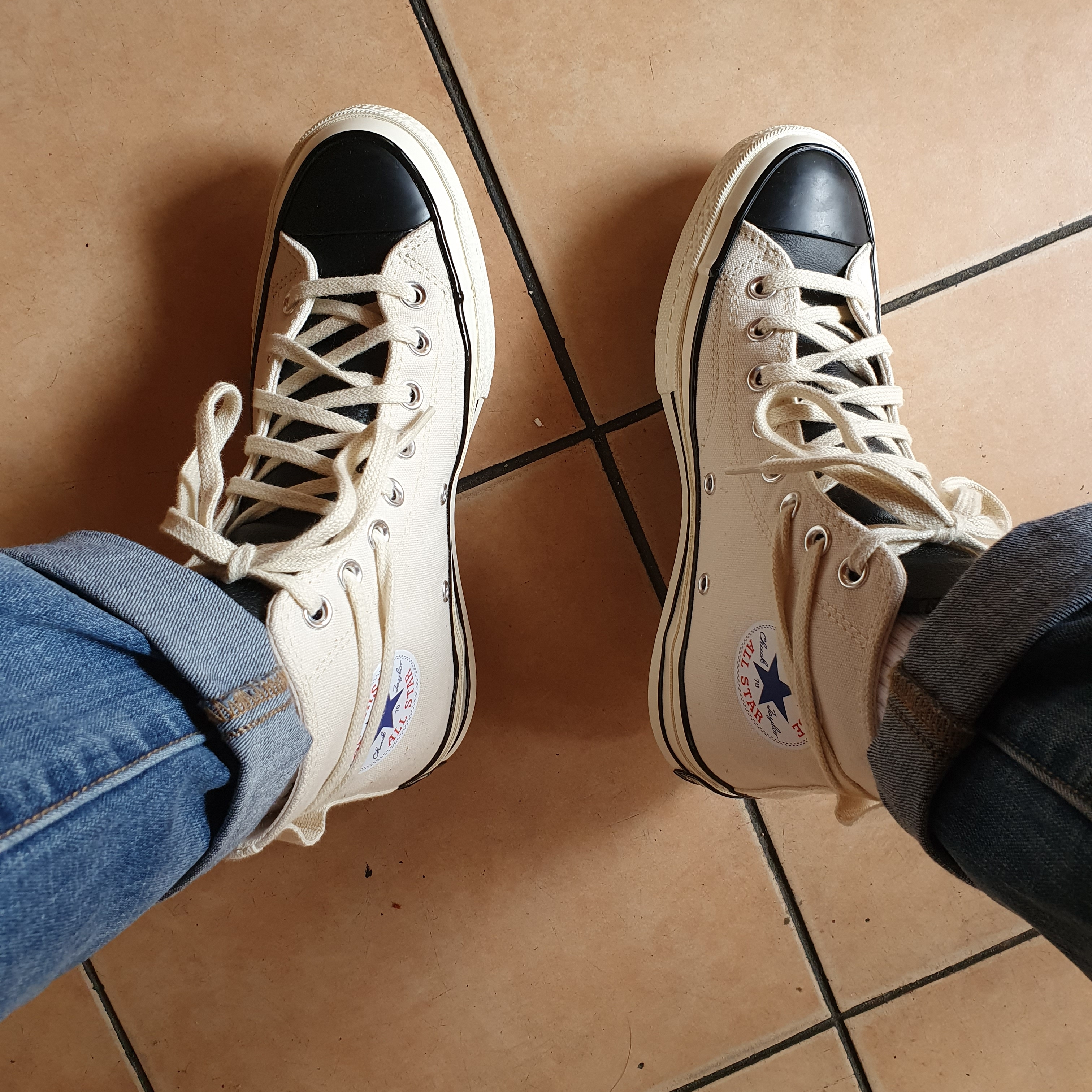 Converse x Fear of God Essentials Chuck 70 Hi Natural 2020 착용 스타일