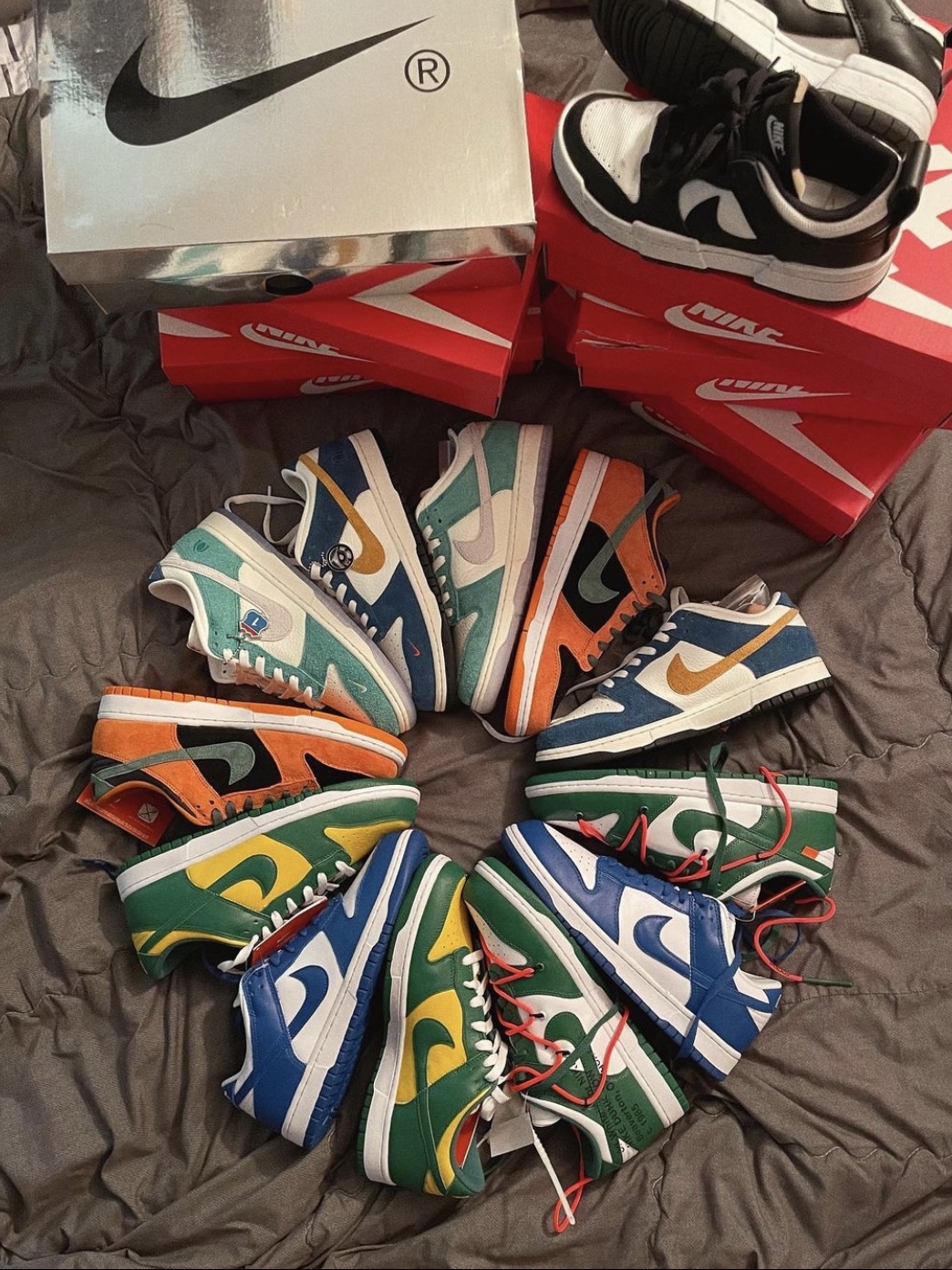 Nike x Kasina Dunk Low 80's Bus, Nike x Kasina Dunk Low Road Sign - Kasina Exclusive 착용 스타일
