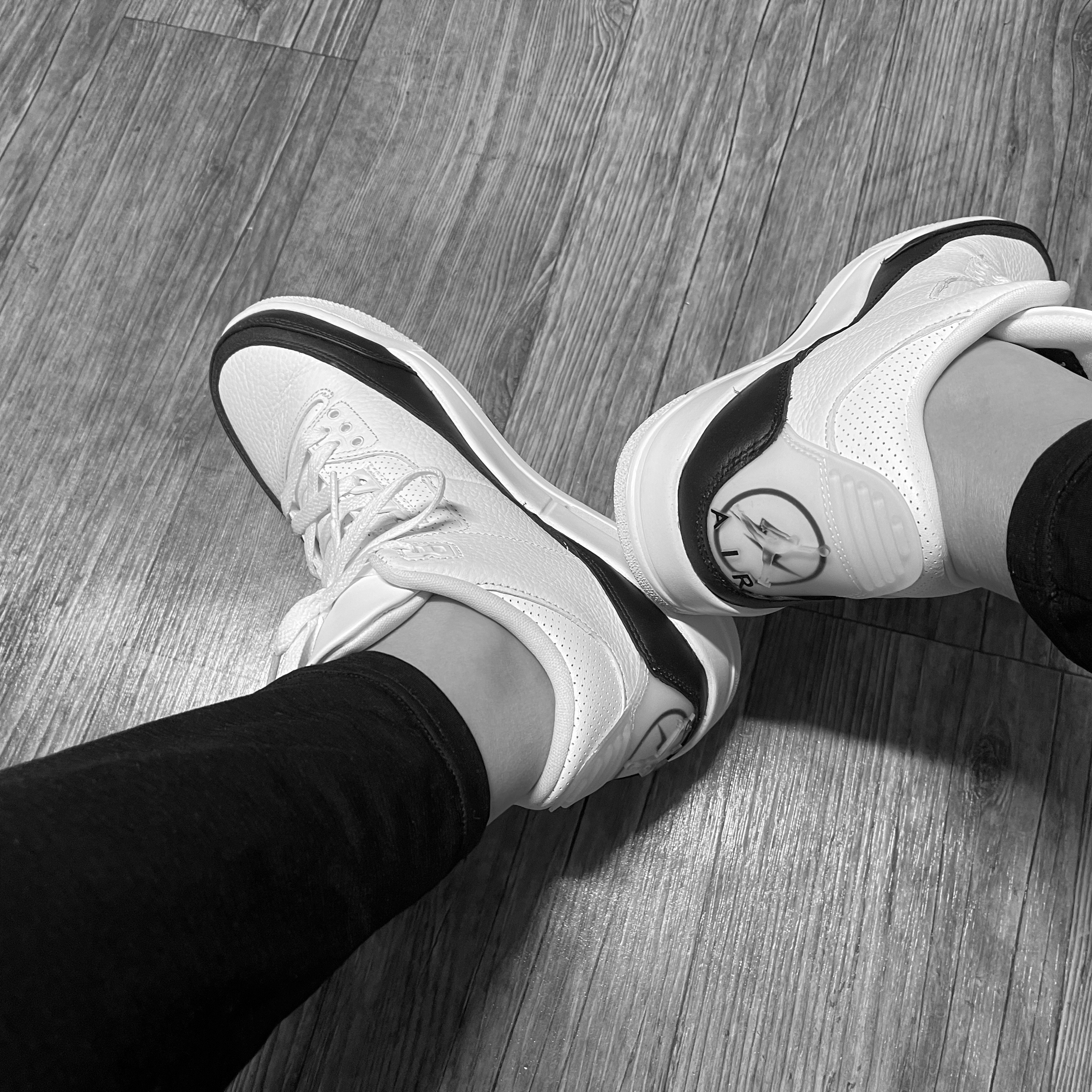 Jordan 3 x Fragment Retro SP White Black 착용 스타일 - 1