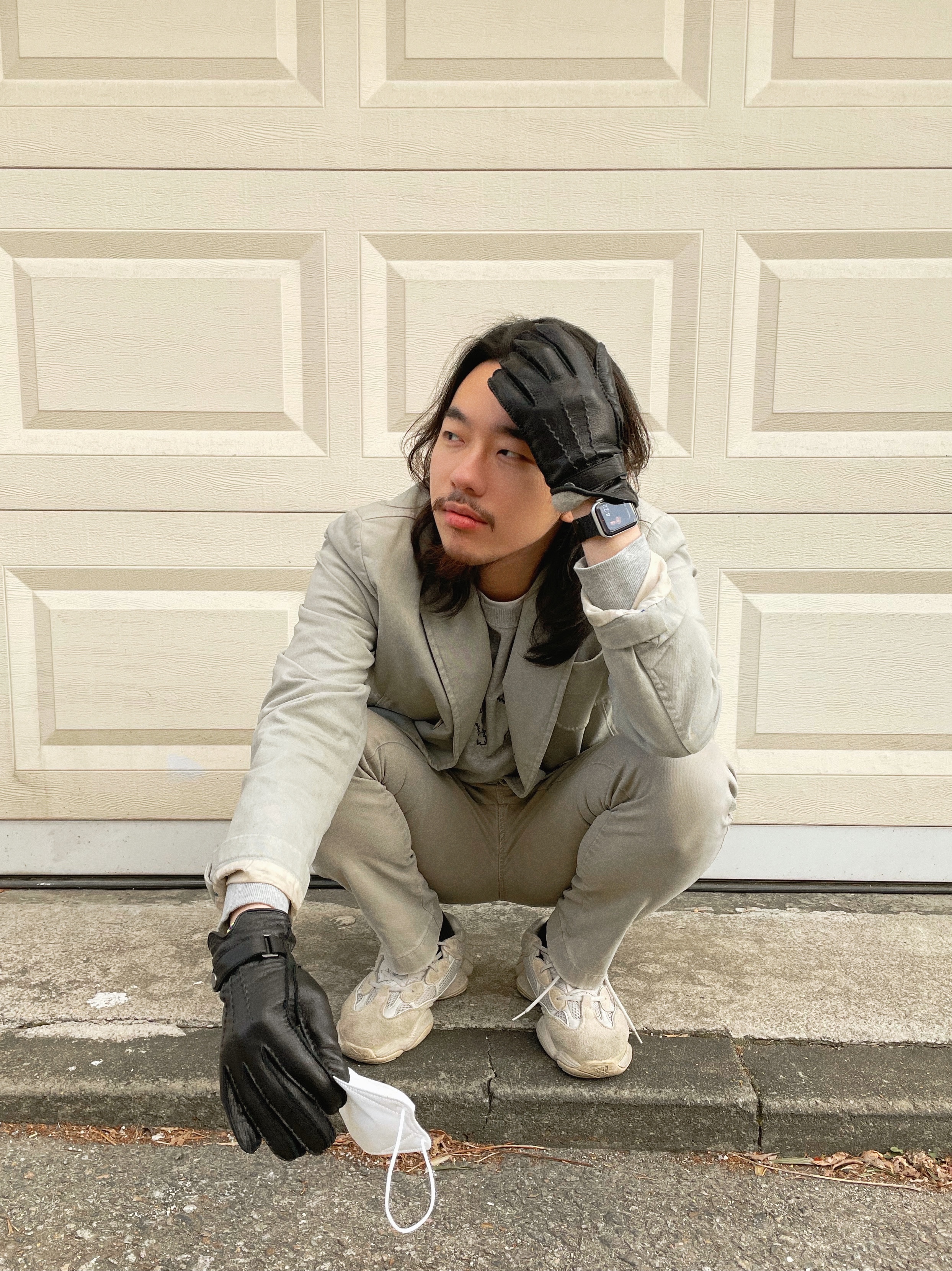 Adidas Yeezy 500 Blush 2018 착용 스타일 - 3