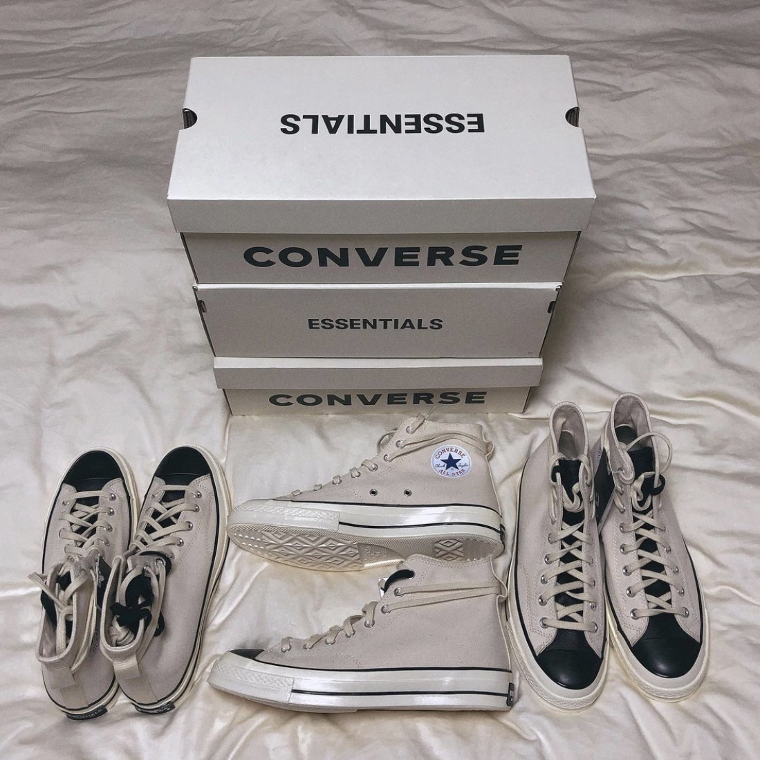Converse x Fear of God Essentials Chuck 70 Hi Natural 2020 착용 스타일