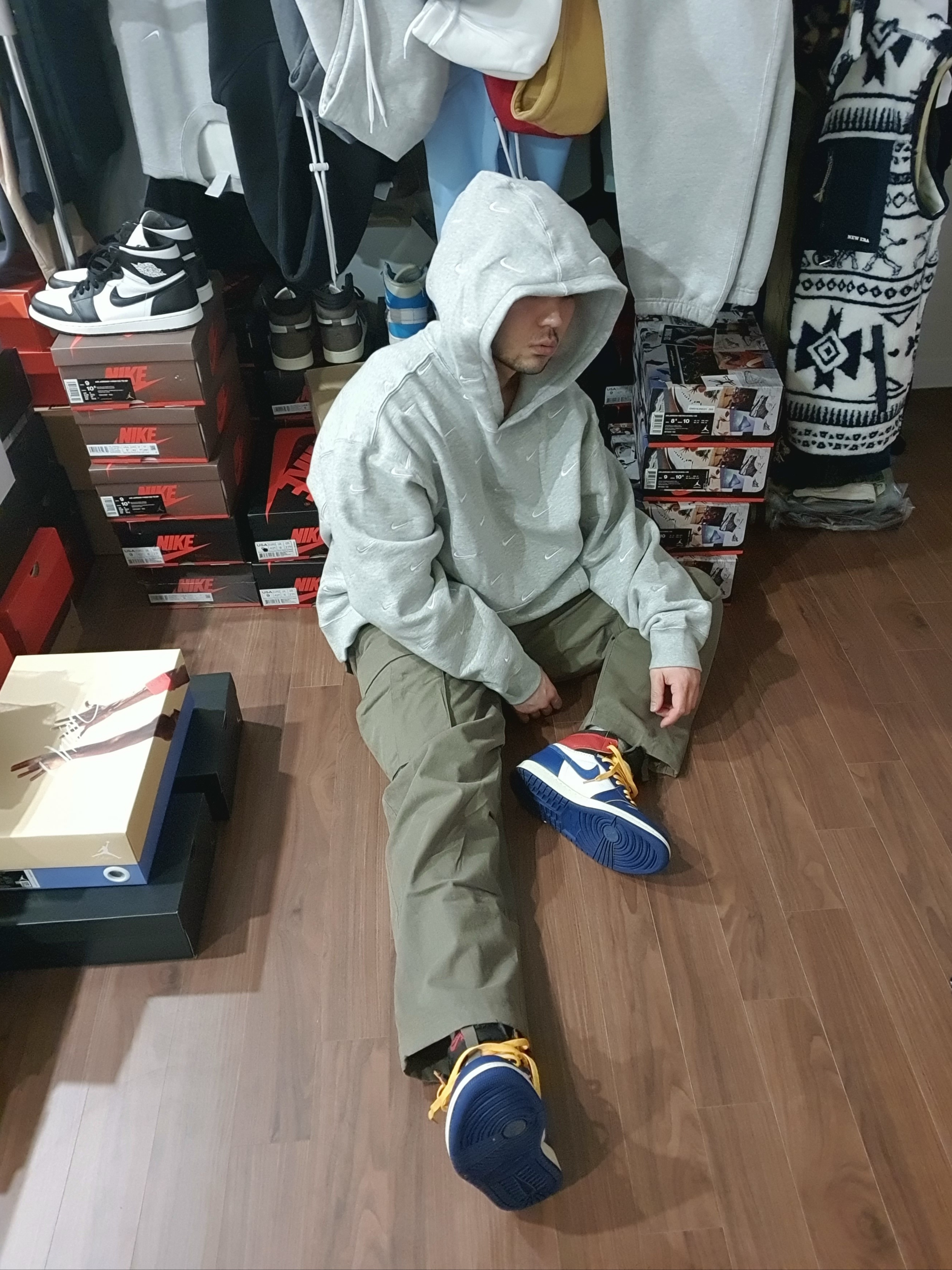 Jordan 1 x Union Retro High Blue Toe, Jordan 1 Retro High OG Black White 2014 착용 스타일