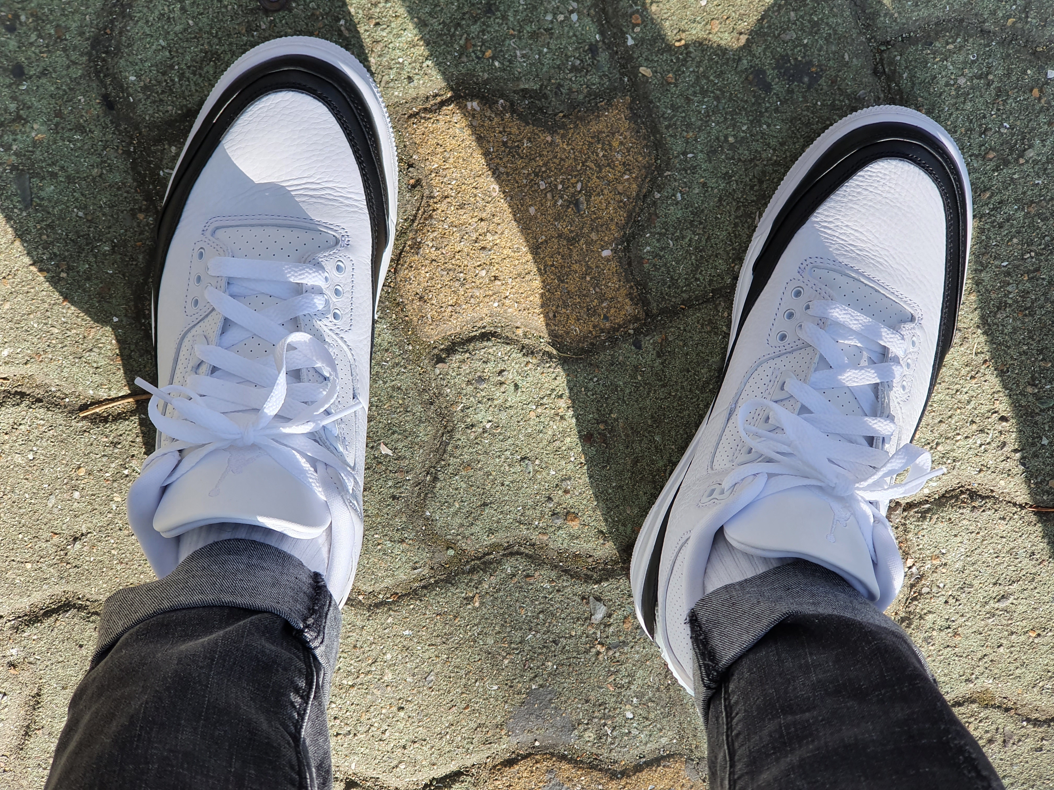 Jordan 3 x Fragment Retro SP White Black 착용 스타일