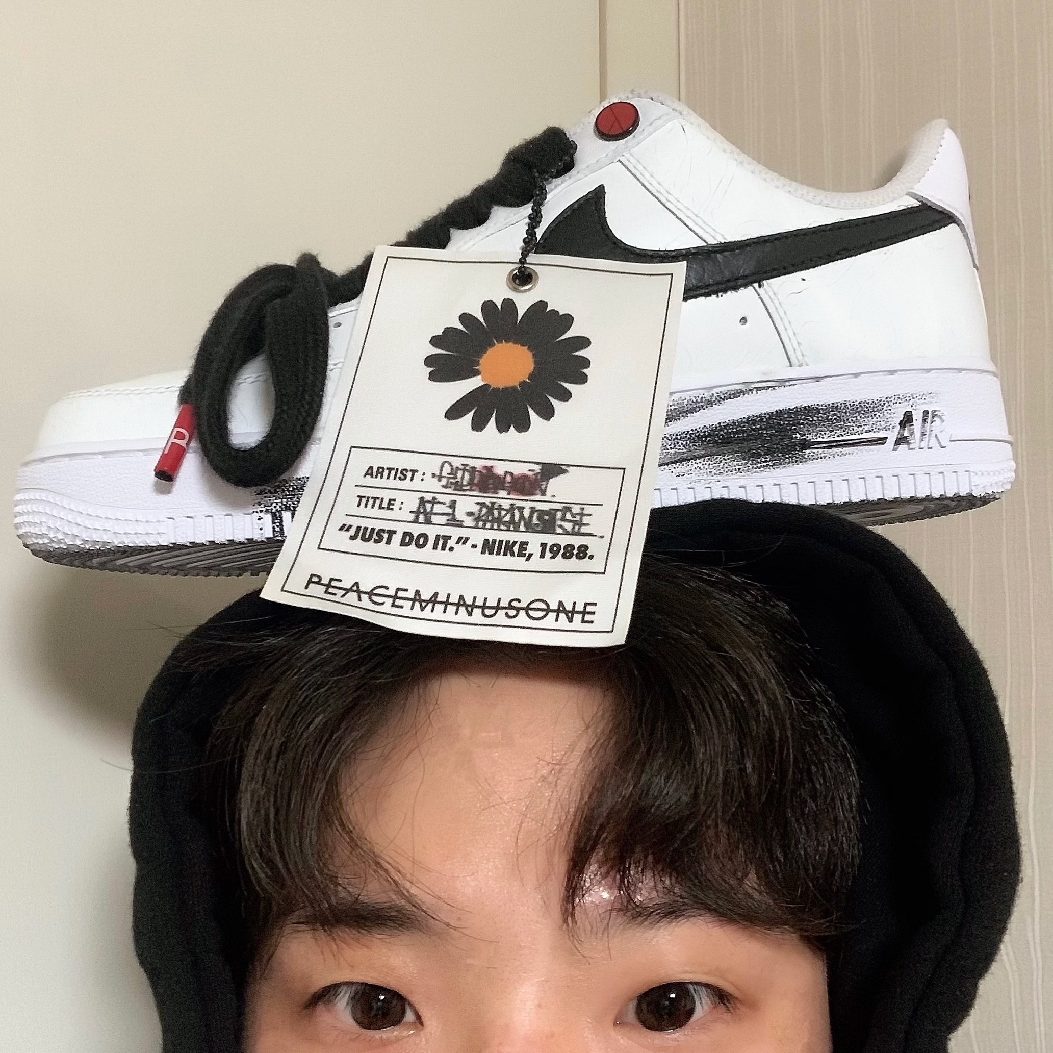 Nike x Peaceminusone Air Force 1 Low Para-Noise 2.0 착용 스타일