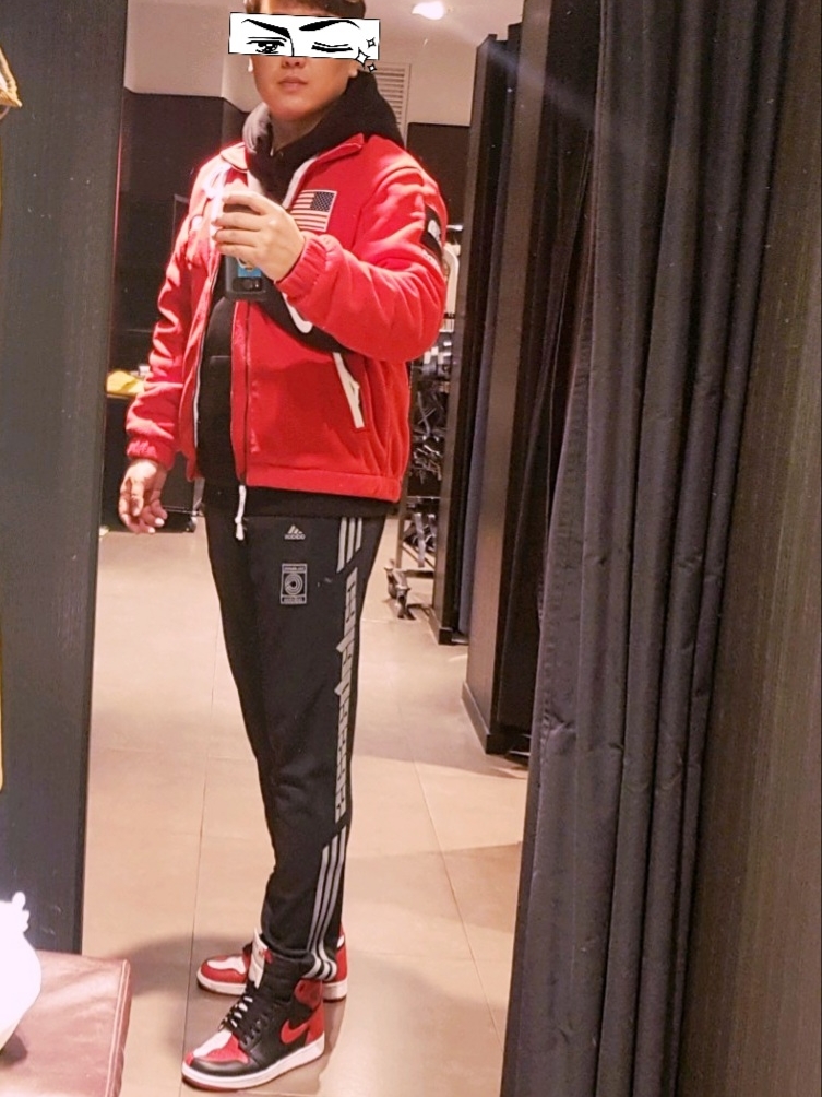 Jordan 1 Retro High Homage To Home (Non-Numbered), Supreme Swarovski Box Logo Hooded Sweatshirt Black - 19SS 착용 스타일