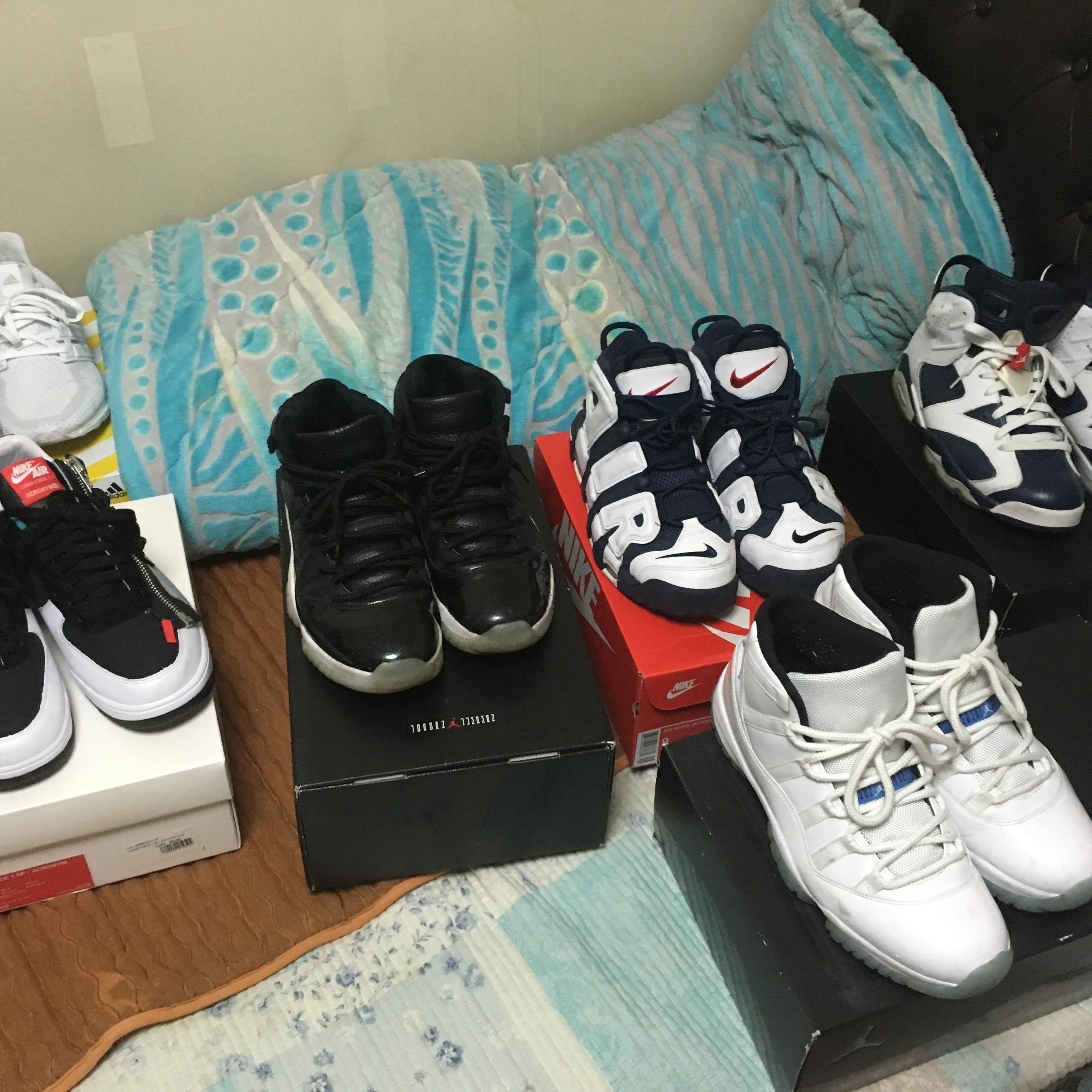 Jordan 11 Retro Legend Blue 2014, Jordan 13 Retro He Got Game 2018 착용 스타일 - 4