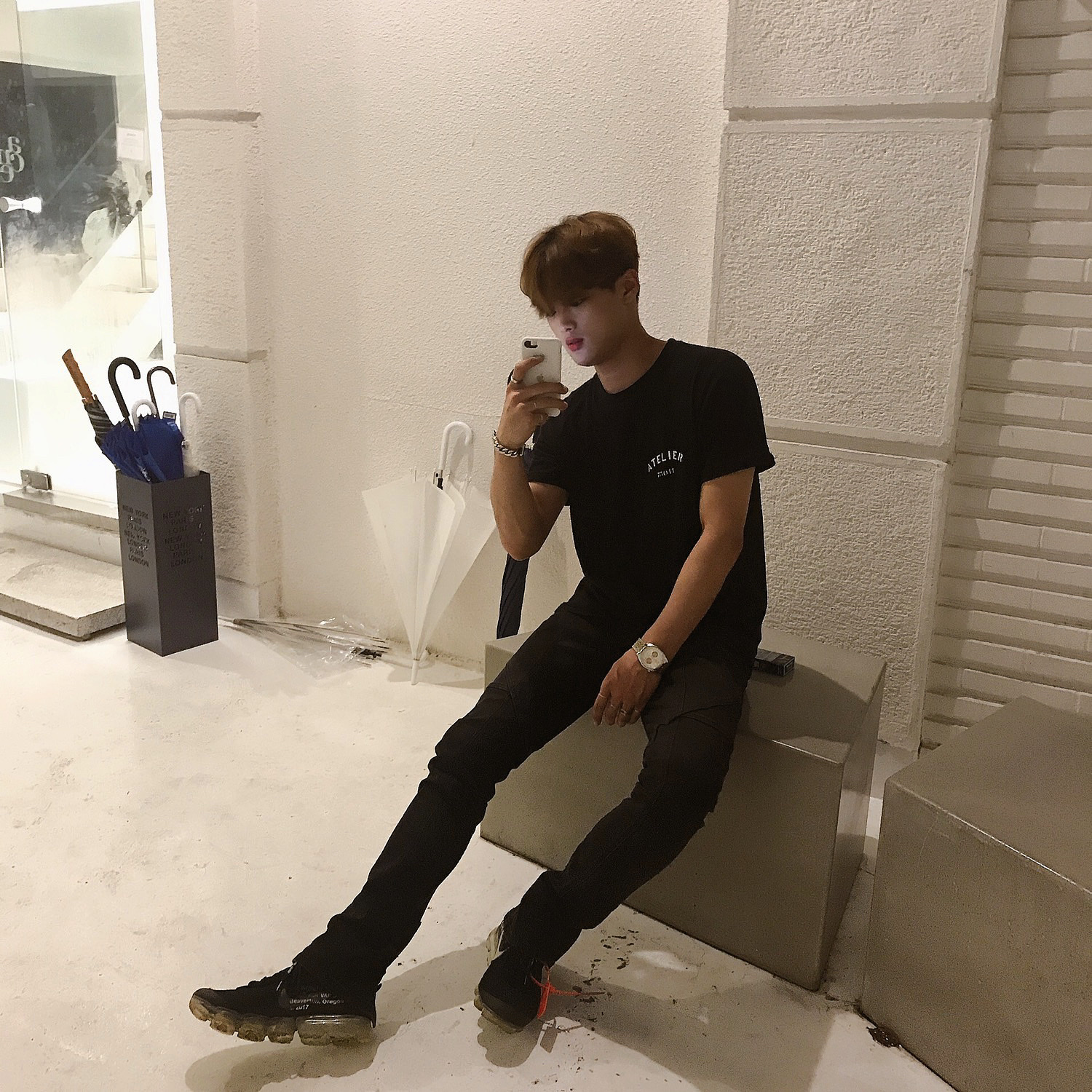 Nike x Off-White Air VaporMax V2 Black 착용 스타일