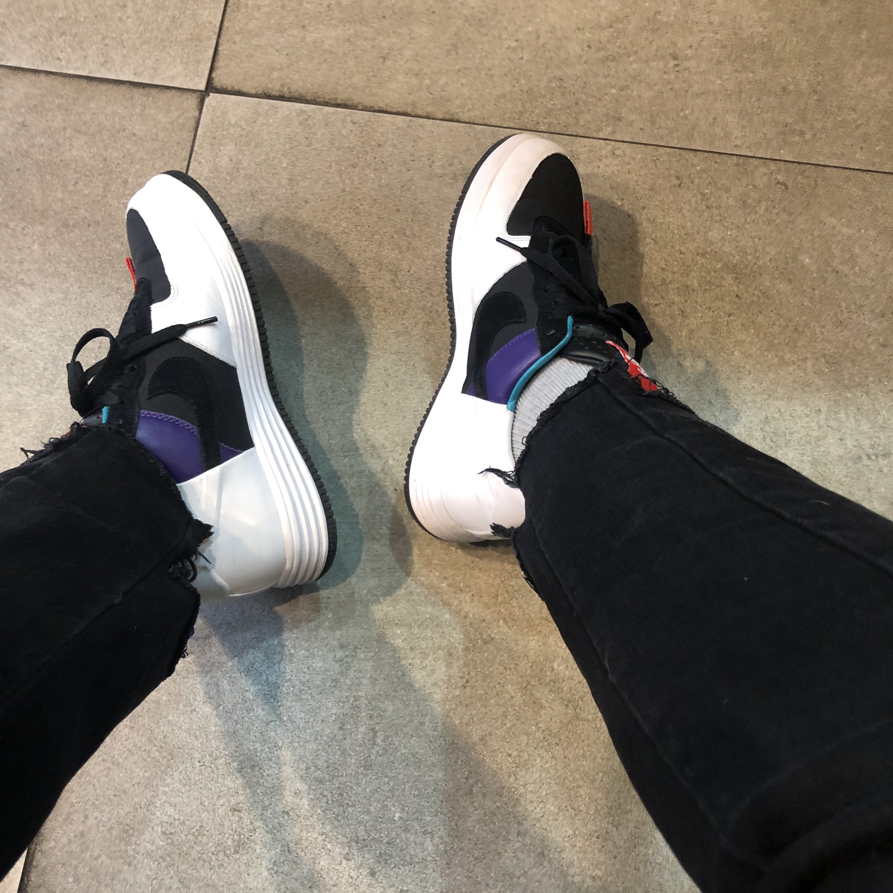 Nike x Acronym Air VaporMax Moc 2 Light Bone, Nike x Acronym Lunar Force 1 SP Zip Turbo Green 착용 스타일 - 1