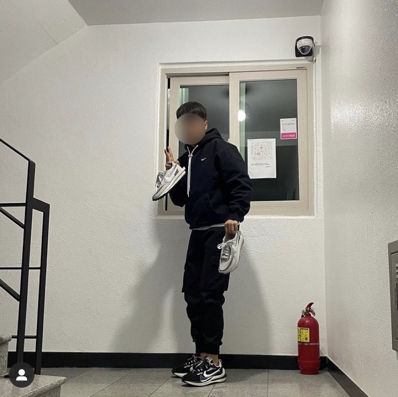 Nike x Sacai VaporWaffle Black White, Nike x Sacai LDWaffle Summit White 착용 스타일