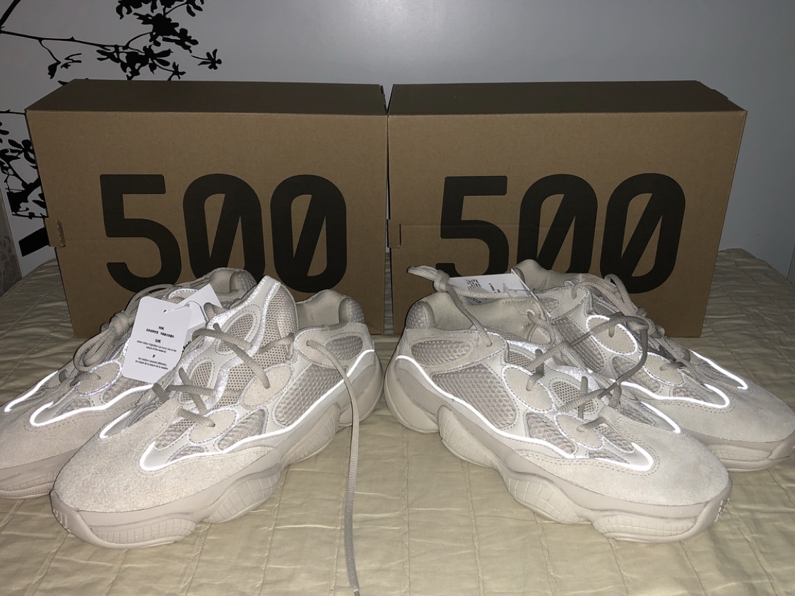 Adidas Yeezy 500 Blush 2018 착용 스타일 - 4