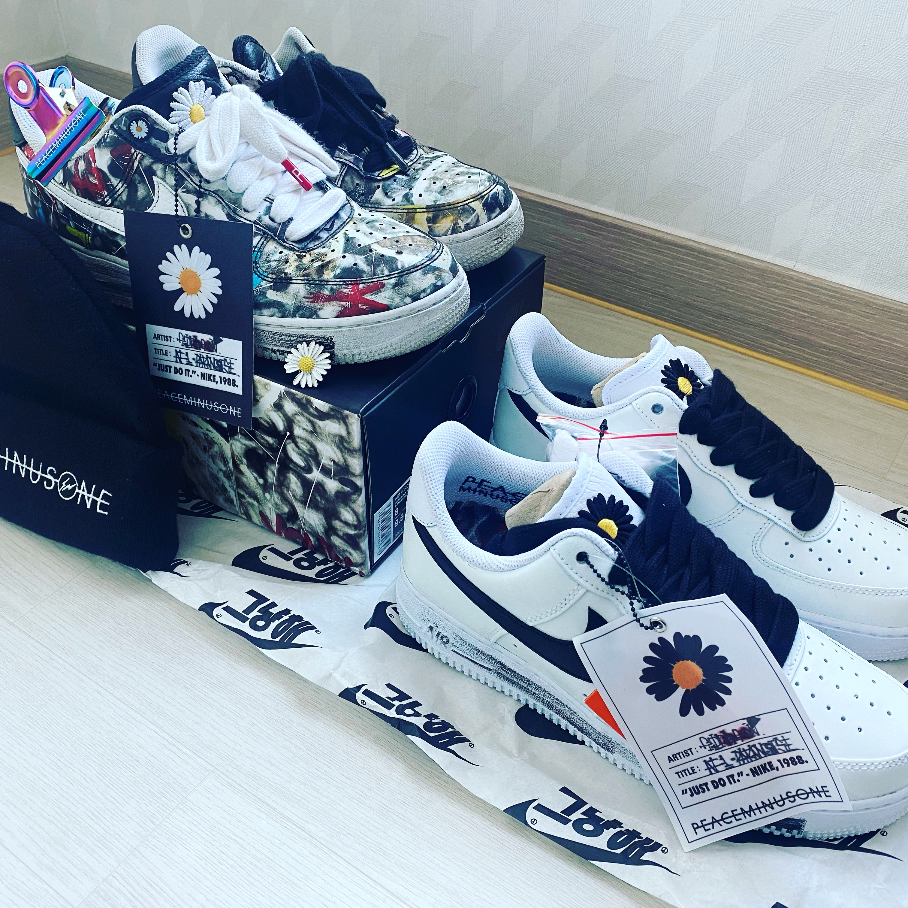 Nike x Peaceminusone Air Force 1 Low Para-Noise 2.0, Nike x Peaceminusone Air Force 1 Low Para-Noise 착용 스타일