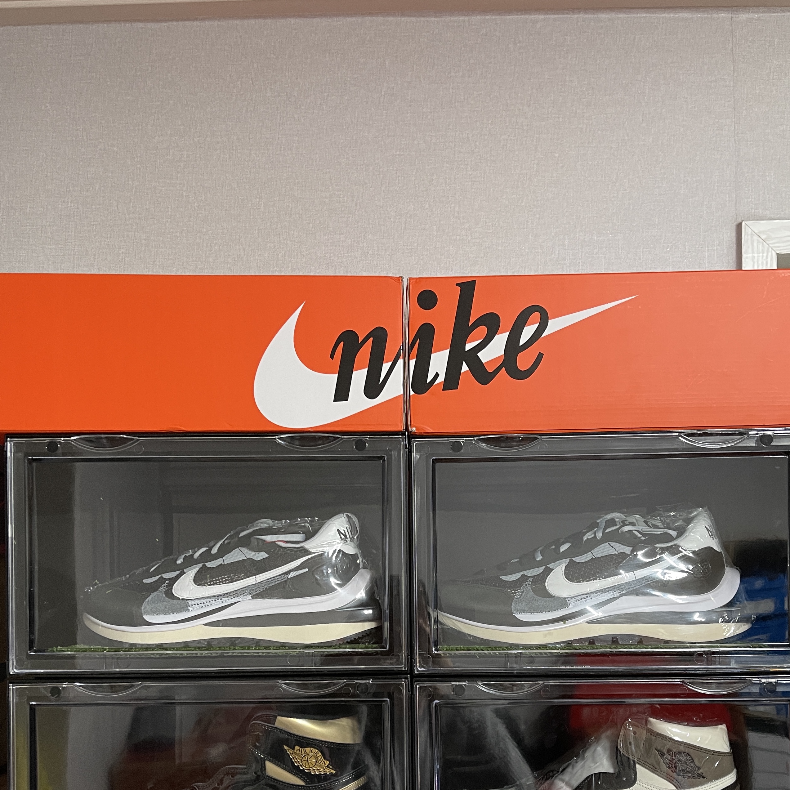 Nike x Sacai VaporWaffle Black White 착용 스타일