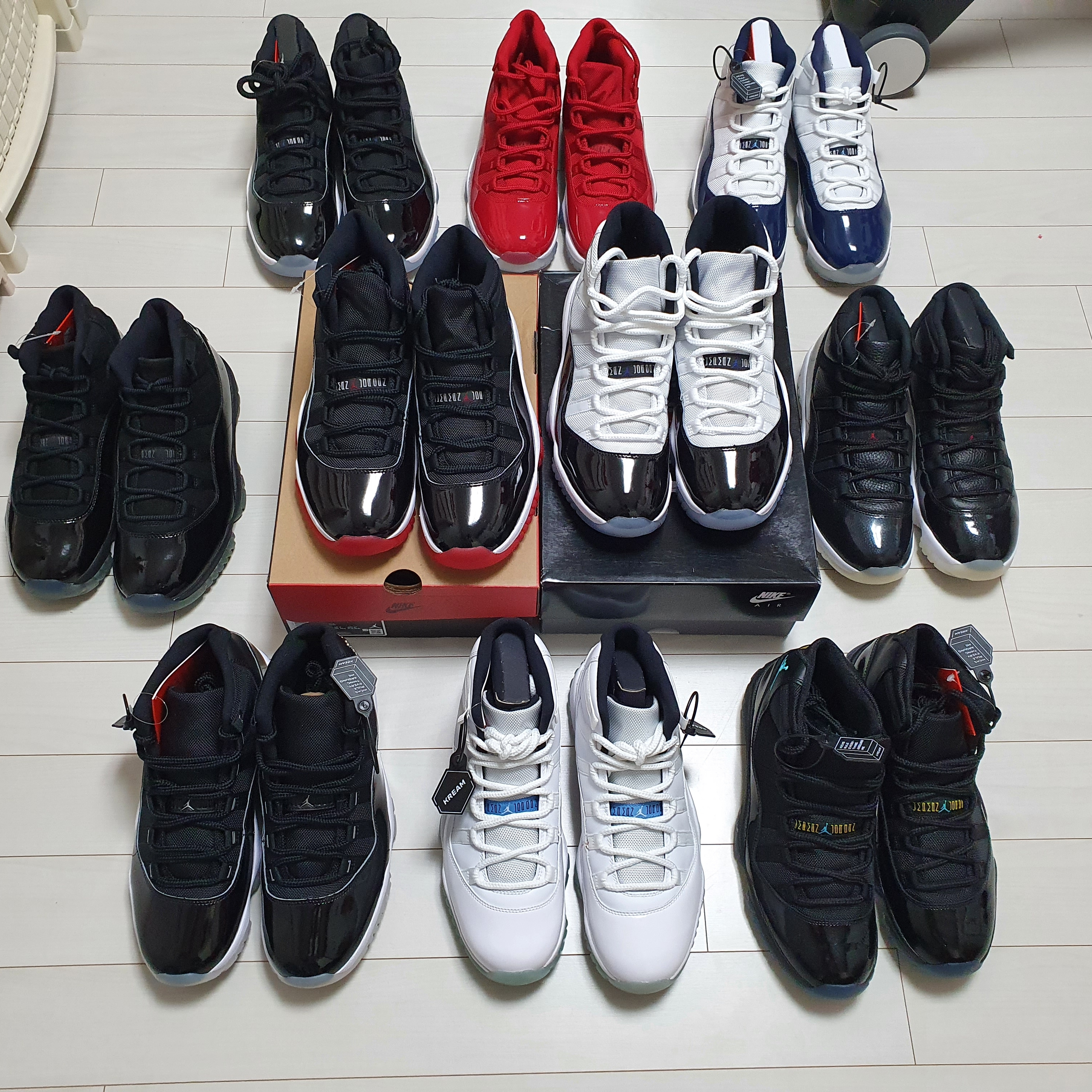 Jordan 11 Retro Jubilee, Jordan 11 Retro Bred 2019 착용 스타일