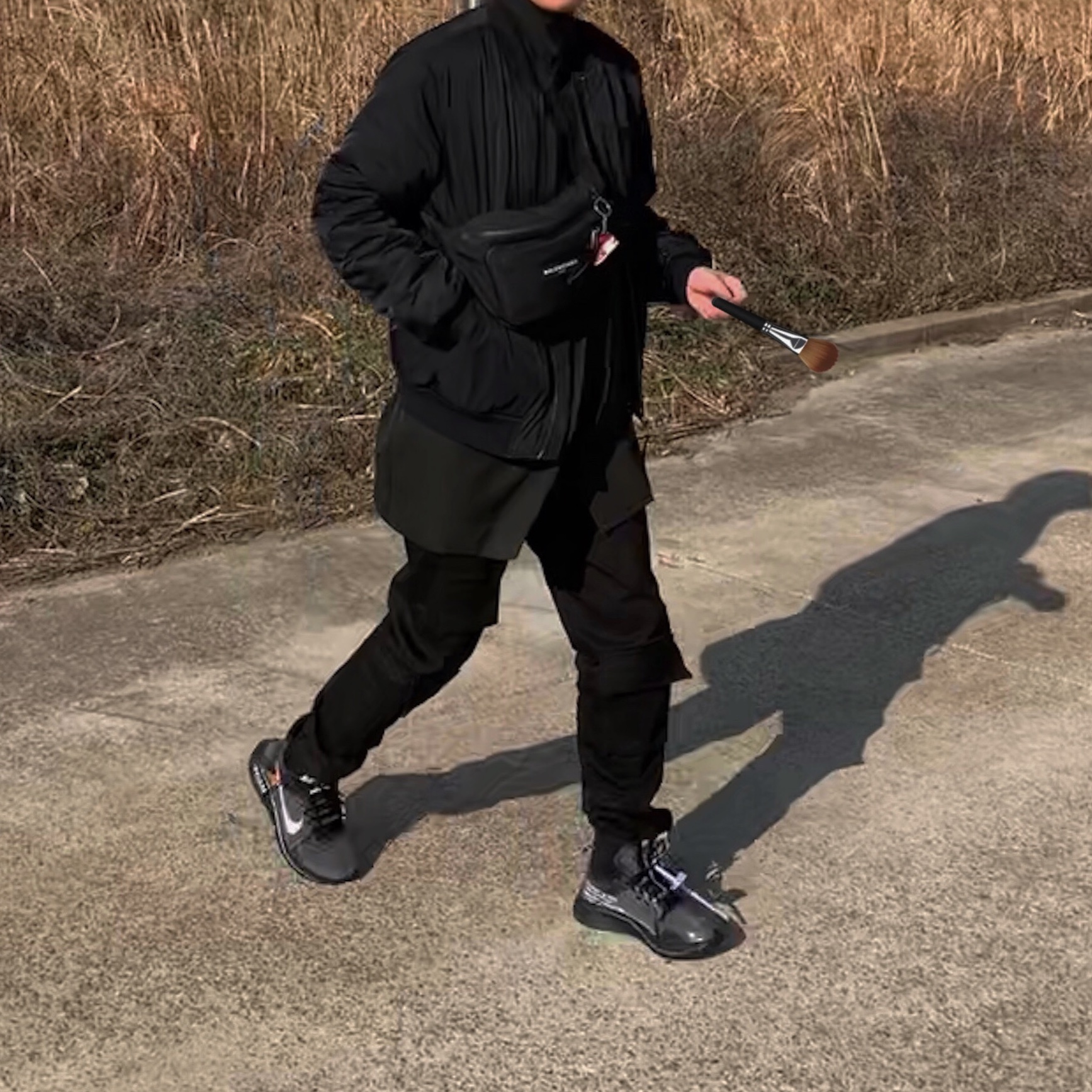 Nike x Off-White Zoom Fly SP Black 착용 스타일