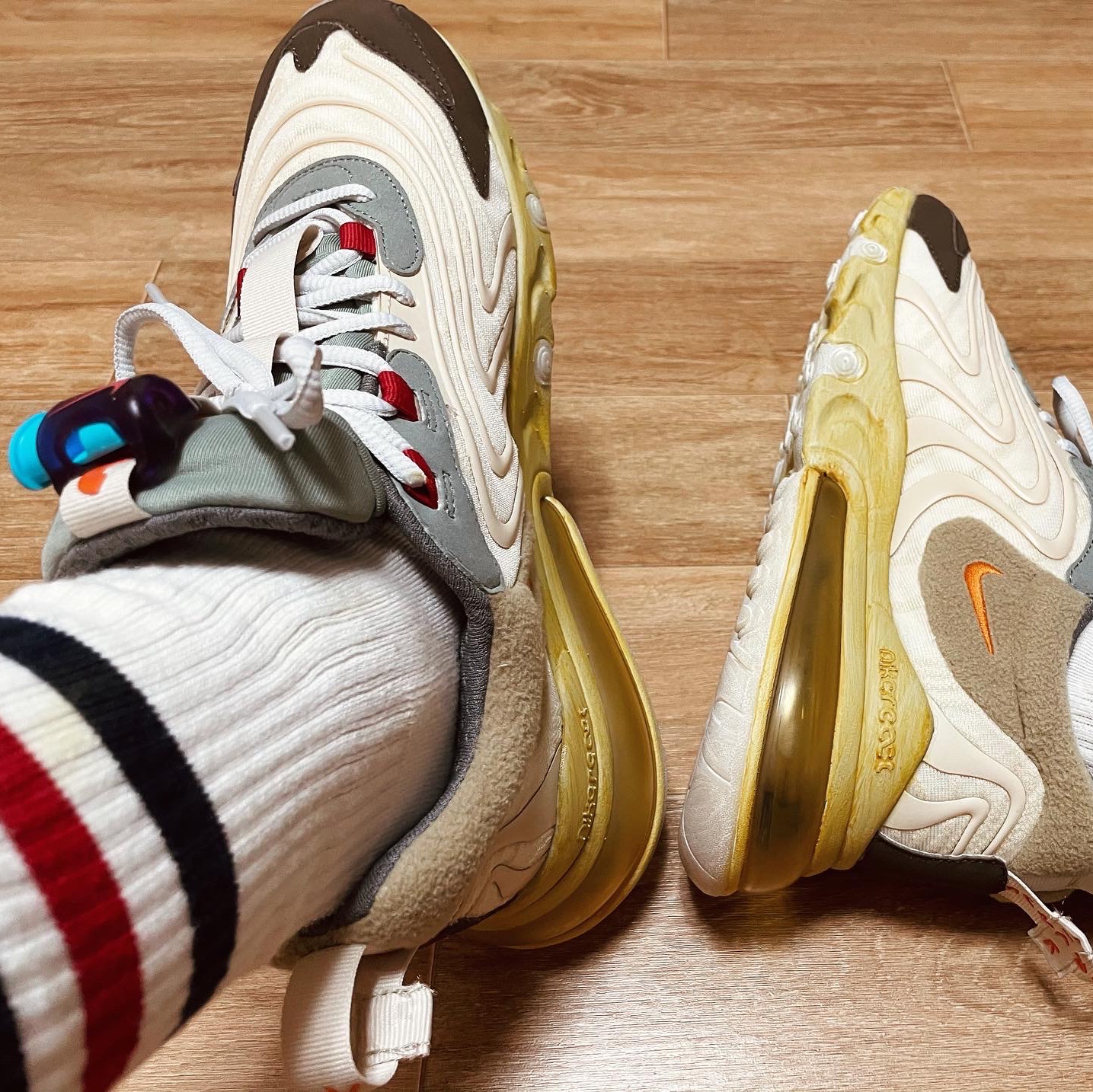 Nike x Travis Scott Air Max 270 React Cactus Trails 착용 스타일