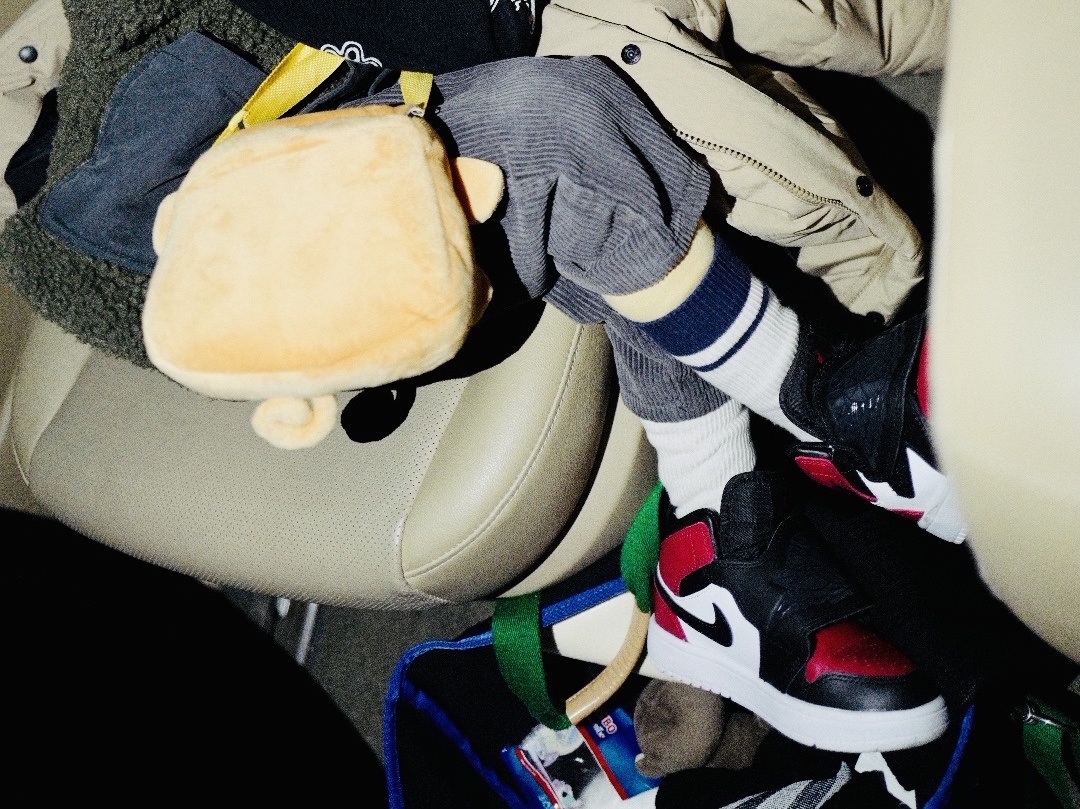 (TD) Sky Jordan 1 Bred 착용 스타일 - 3