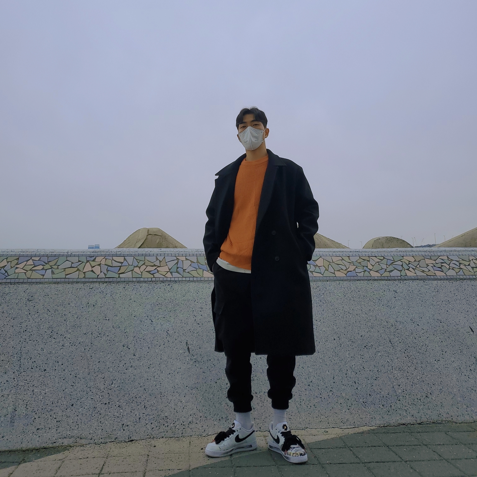 Nike x Peaceminusone Air Force 1 Low Para-Noise 2.0 착용 스타일 - 2