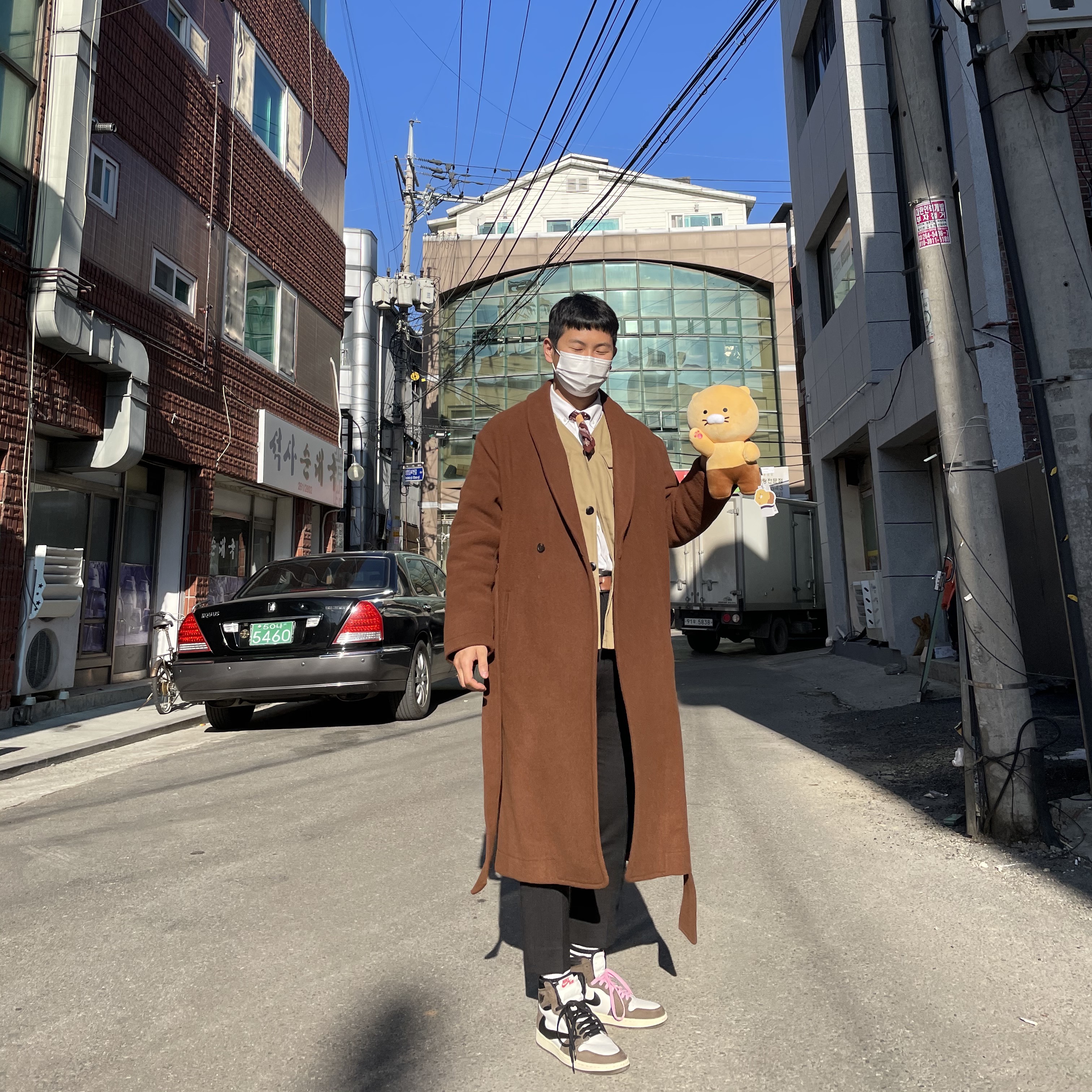 Jordan 1 x Travis Scott Retro High OG SP Mocha 착용 스타일