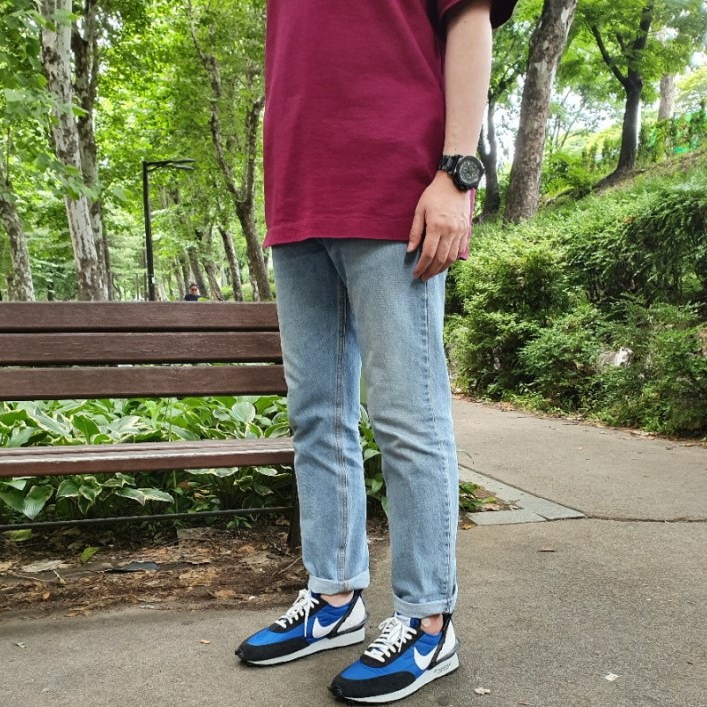 Nike x Undercover Daybreak Blue Jay 착용 스타일