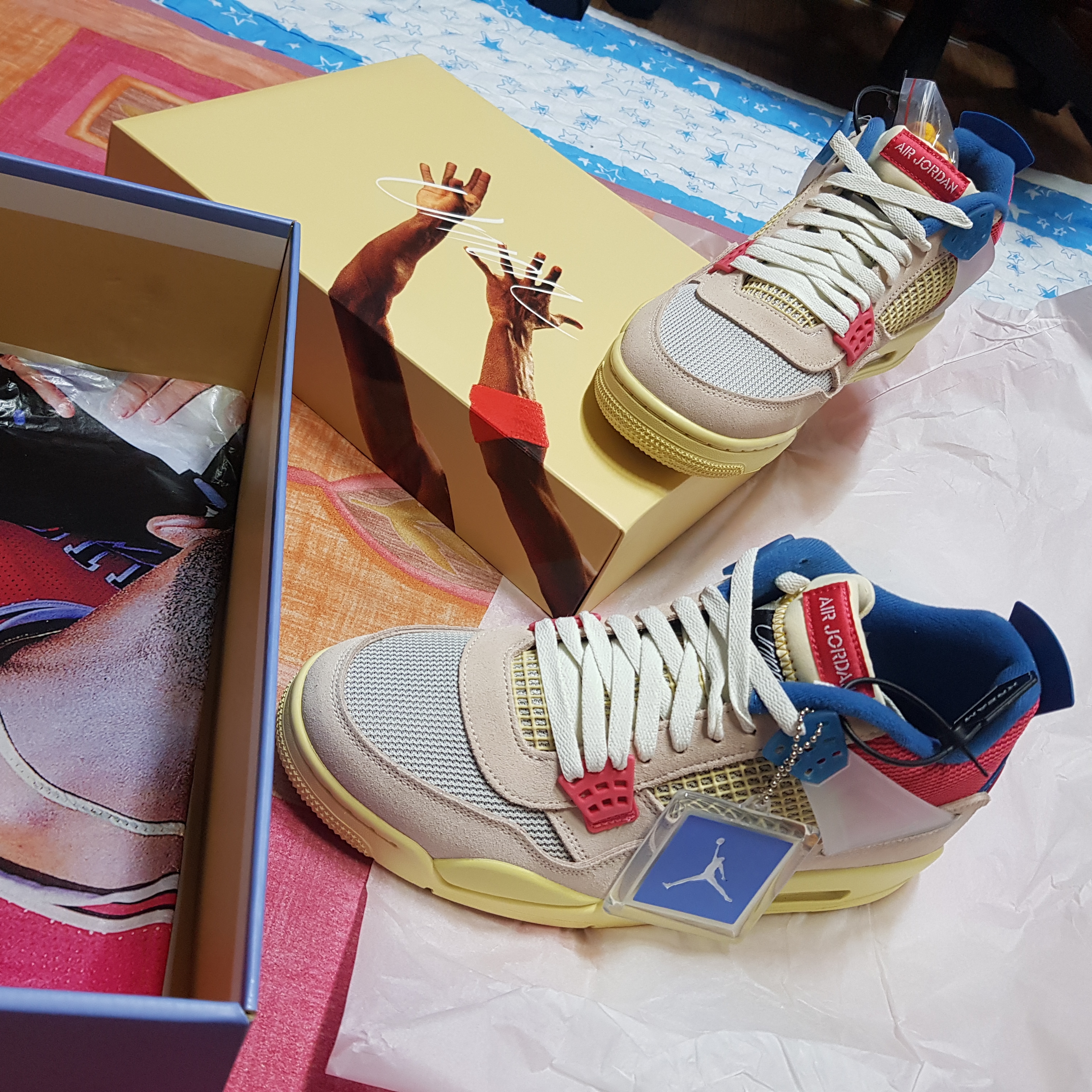 Jordan 4 x Union Retro Guava Ice 착용 스타일