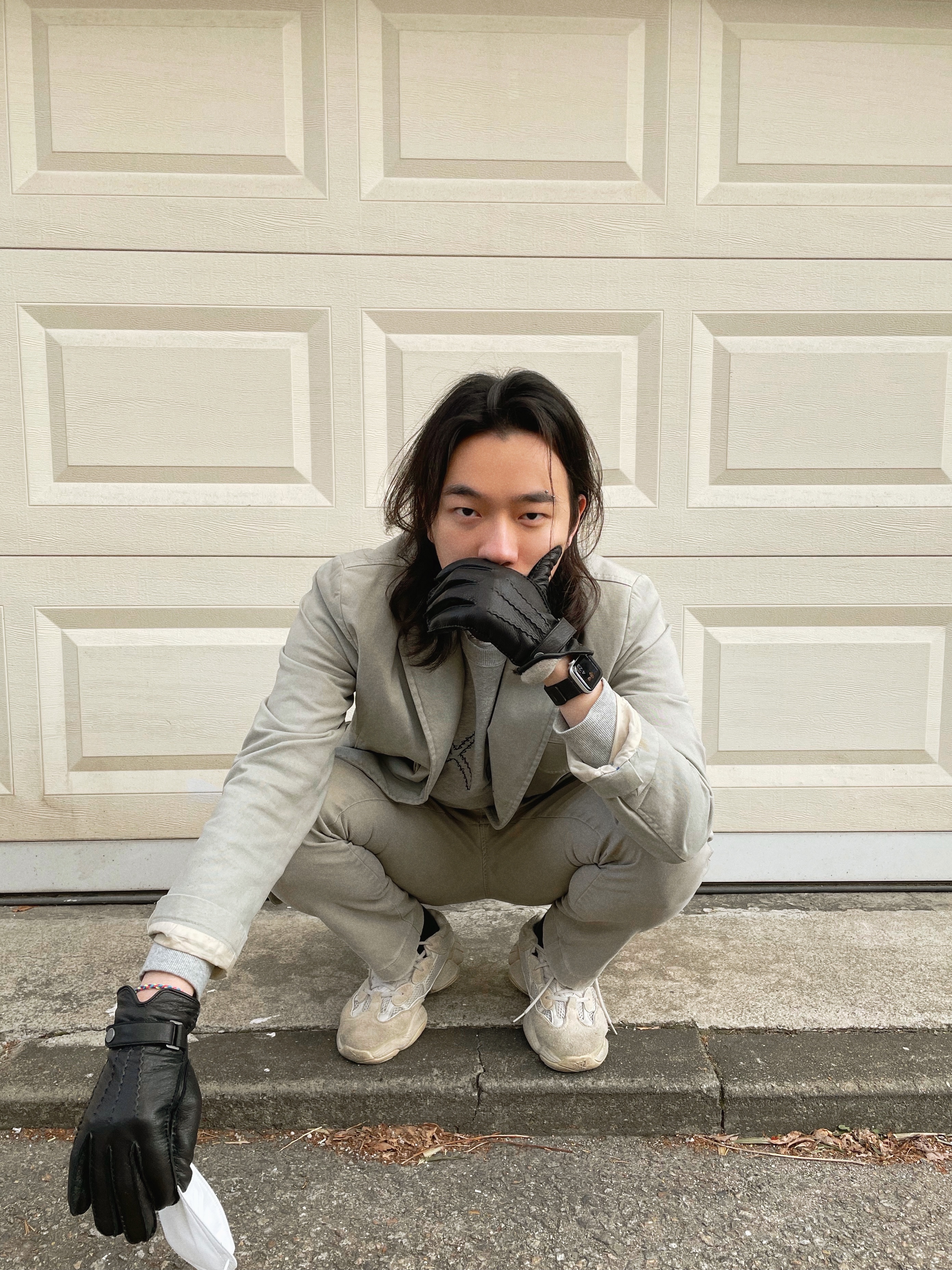 Adidas Yeezy 500 Blush 2018 착용 스타일 - 5