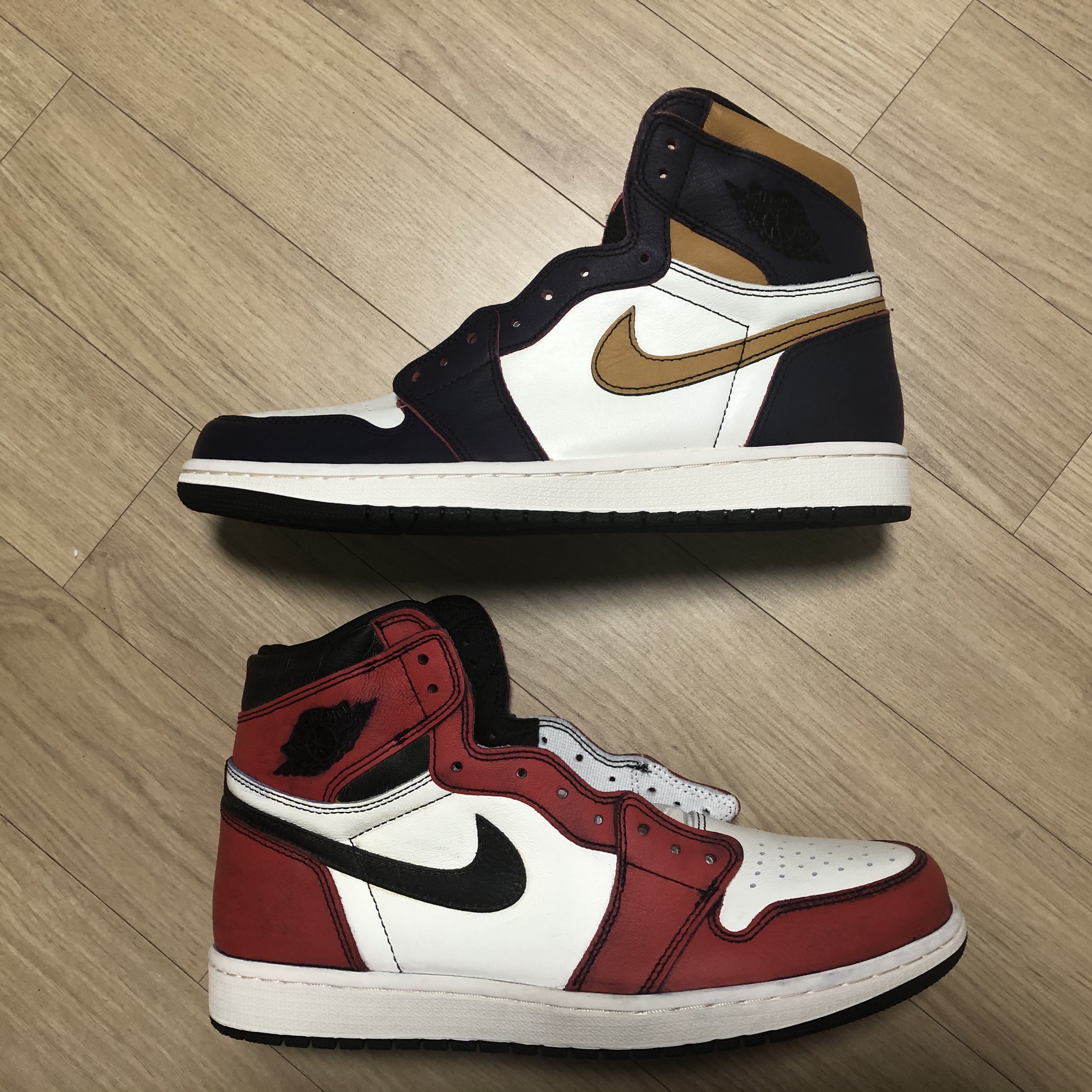 Jordan 1 Retro High OG Defiant SB LA to Chicago 착용 스타일