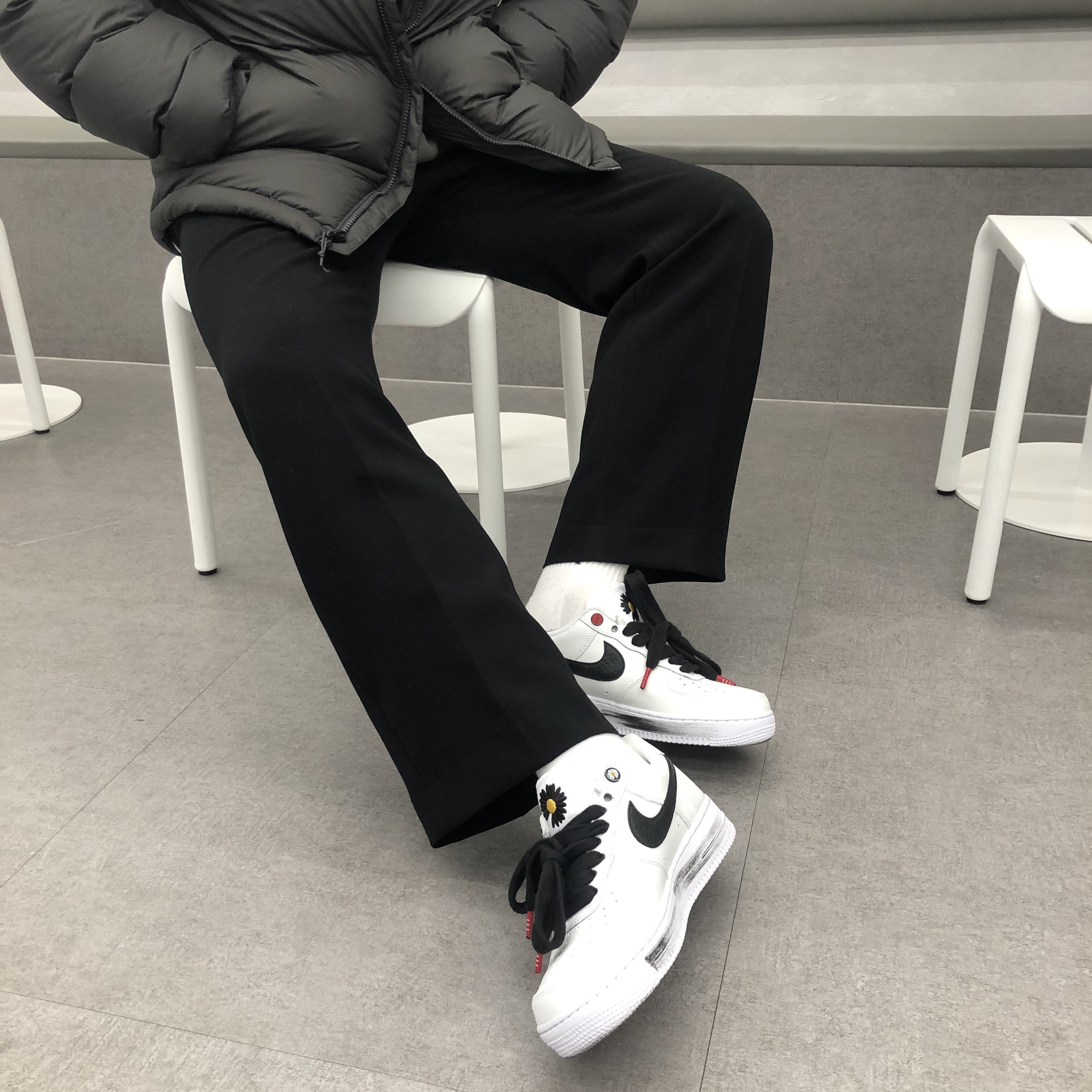 Nike x Peaceminusone Air Force 1 Low Para-Noise 2.0 착용 스타일