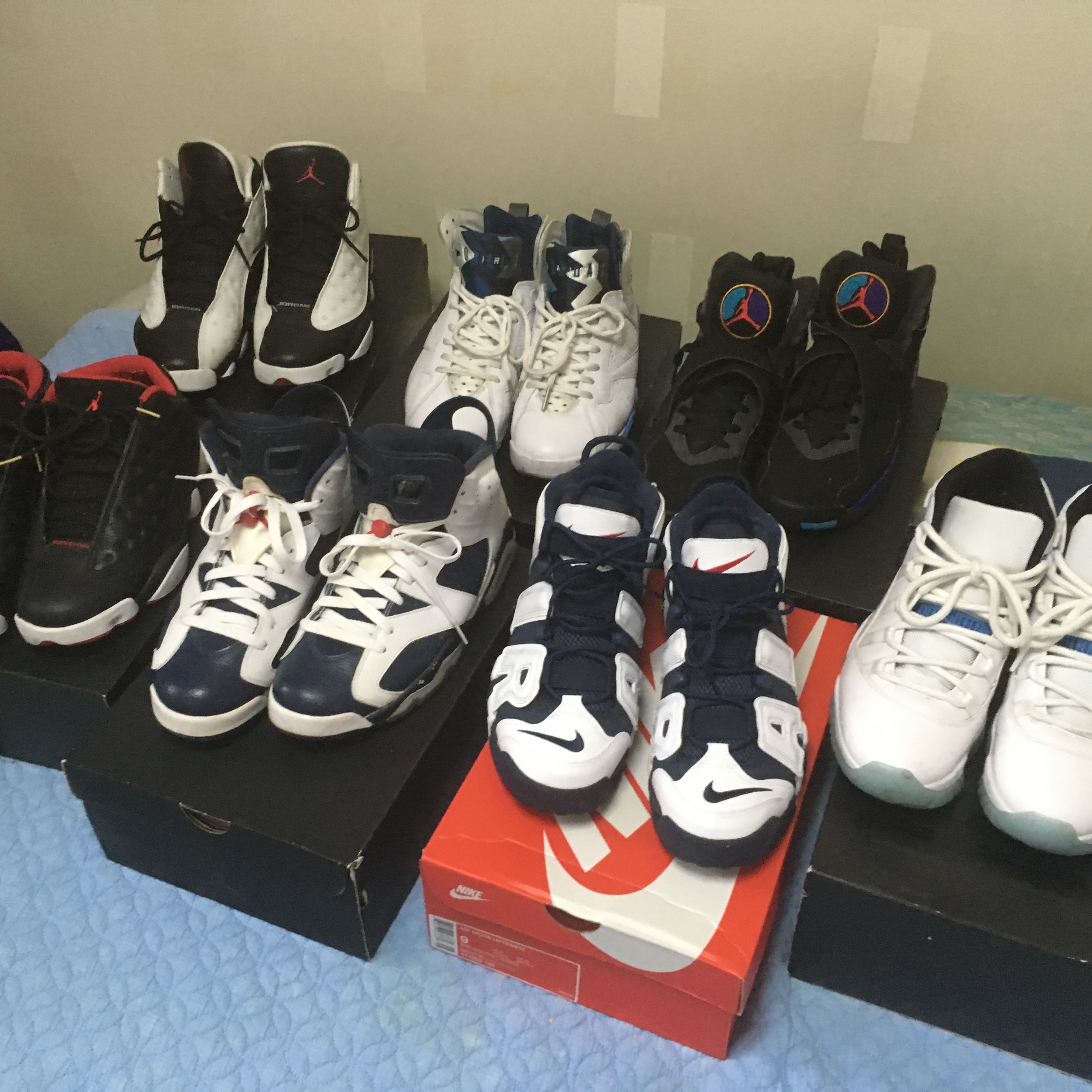 Jordan 11 Retro Legend Blue 2014, Jordan 13 Retro He Got Game 2018 착용 스타일 - 5