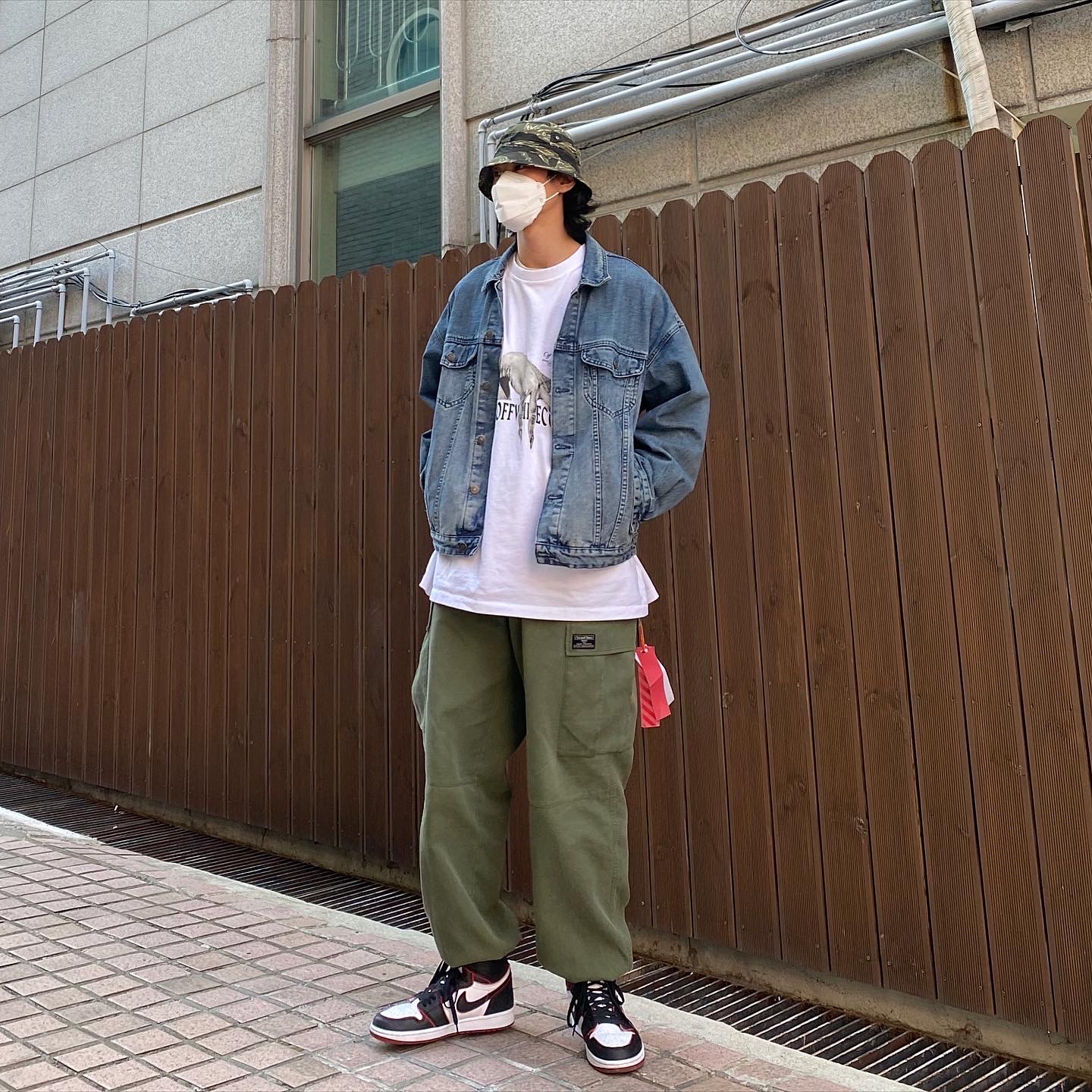 Jordan 1 Retro High OG Bloodline 착용 스타일 - 1