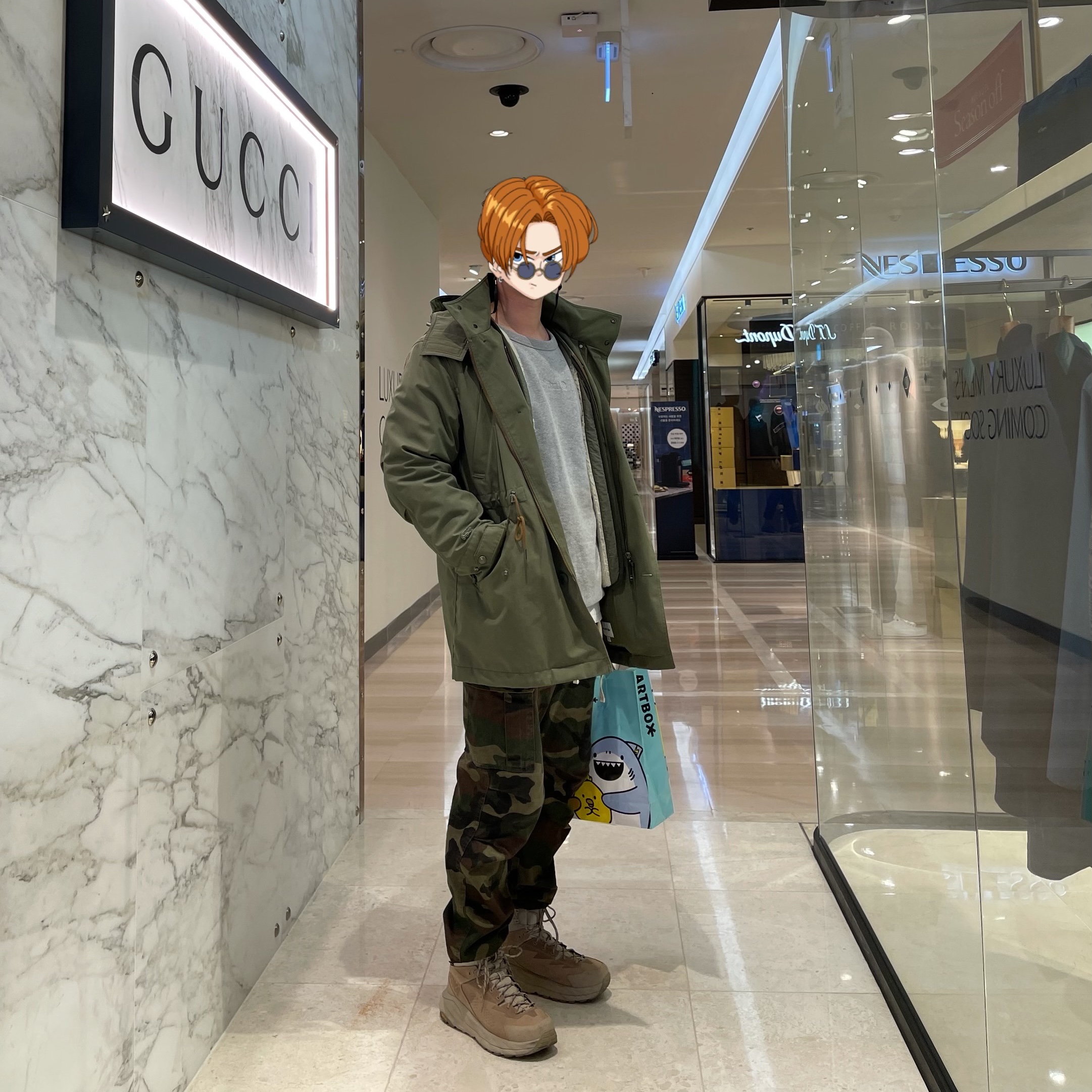 Hoka Sky Kaha Event Tan 착용 스타일