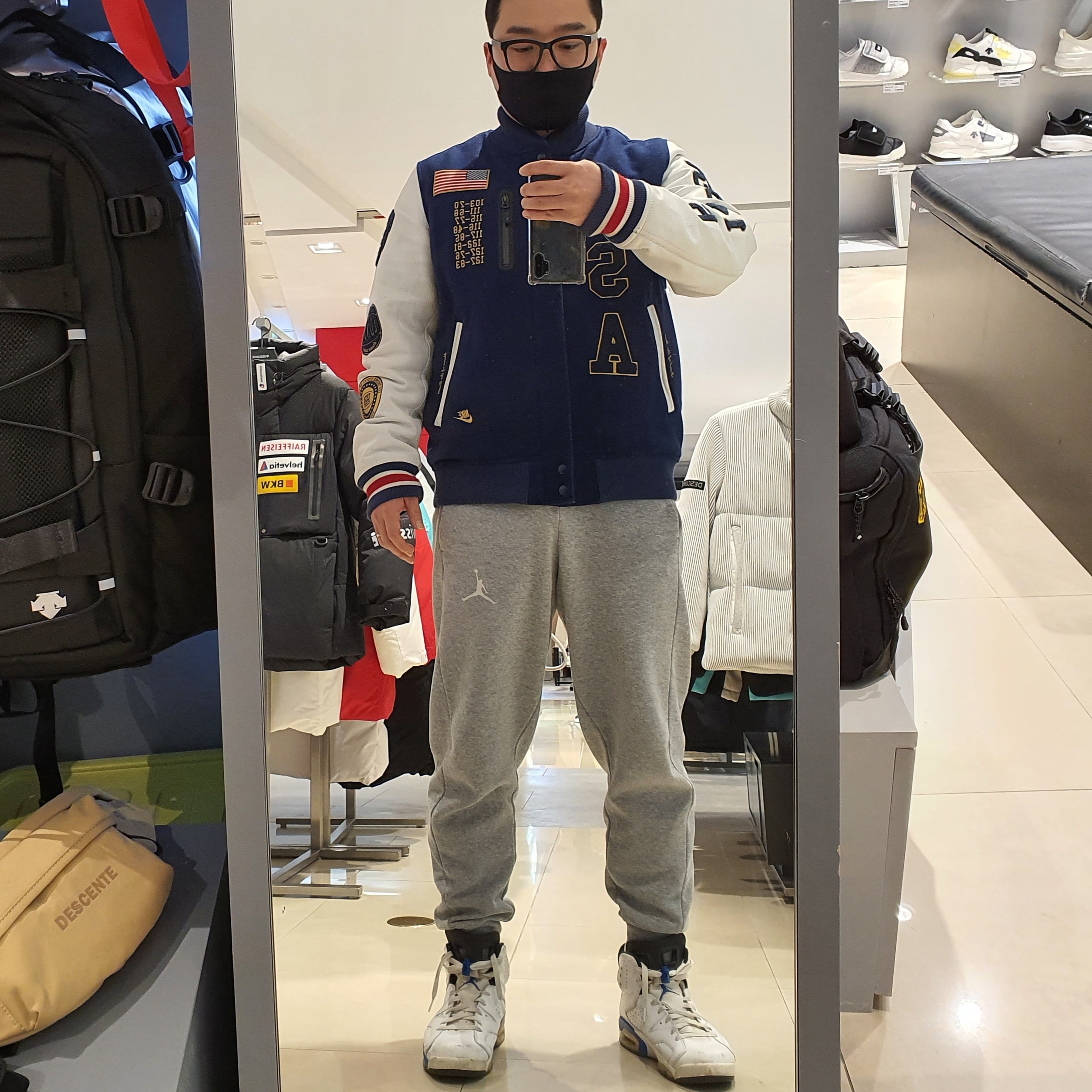 Jordan 6 Retro Sport Blue 2014 착용 스타일
