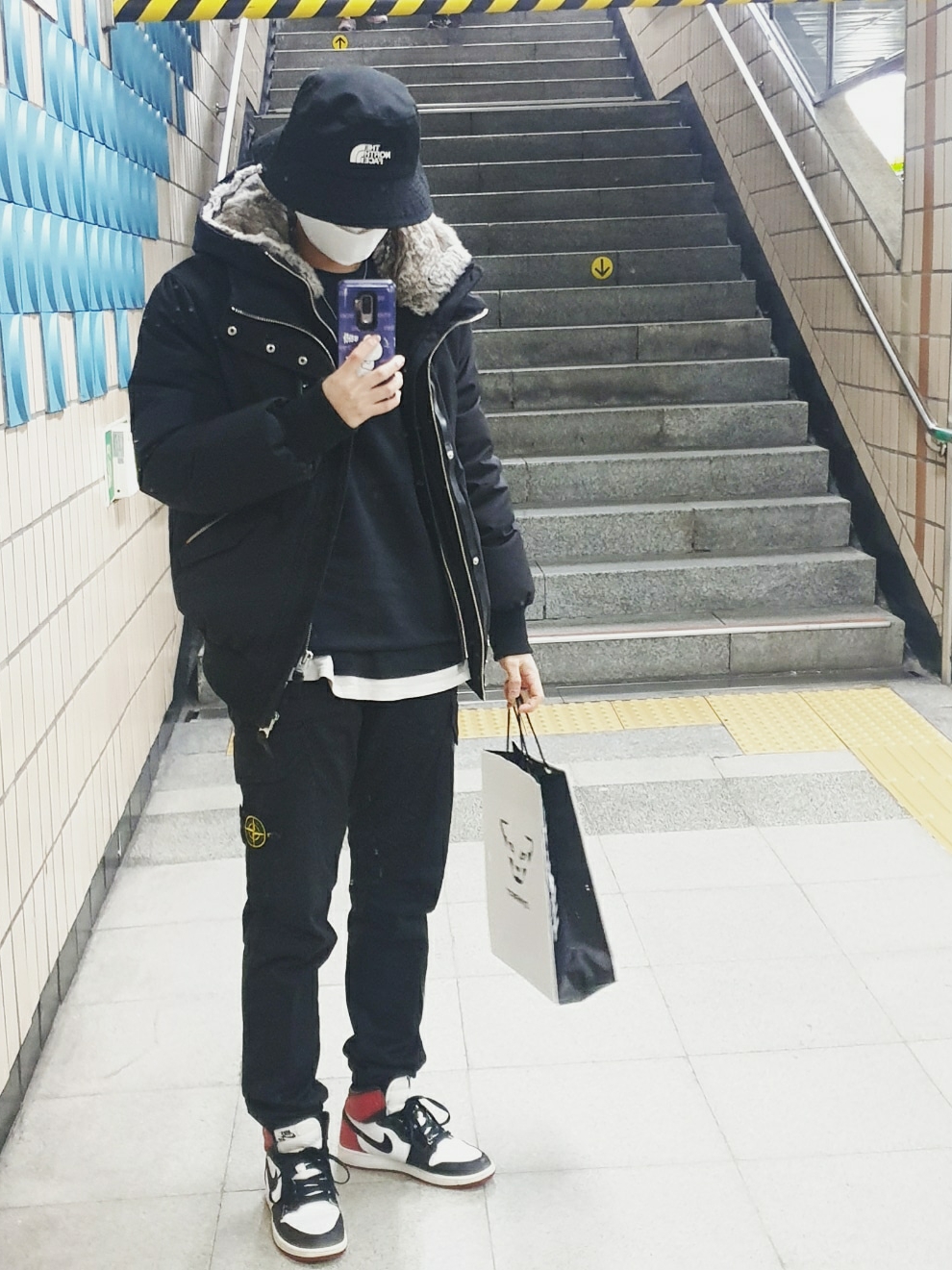 Jordan 1 Retro High OG Black Toe 2016 착용 스타일