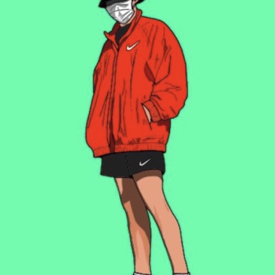 Nike x Supreme Air Max 98 Varsity Red, Nike x Stussy Windrunner Jacket Habanero Red 착용 스타일 - 2