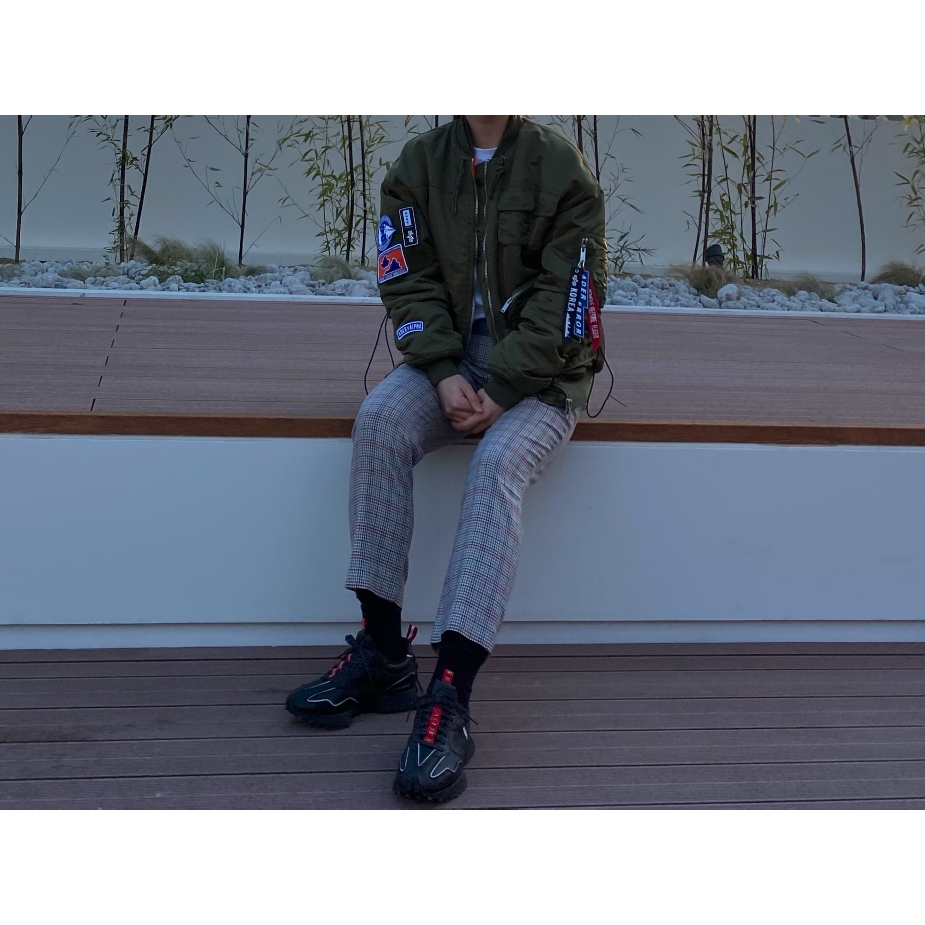 New Balance x Aries 327 Black 착용 스타일