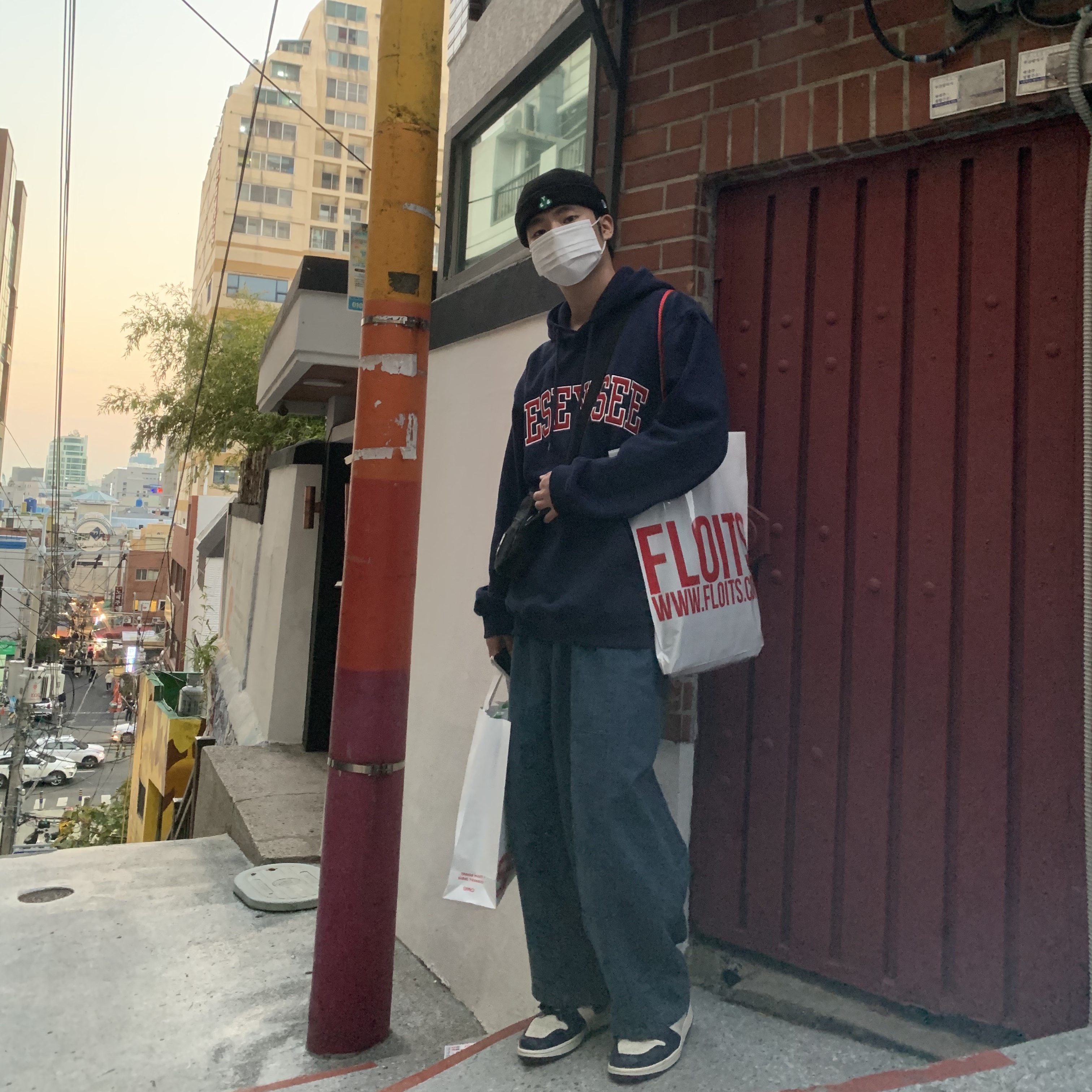 Jordan 1 Retro High Obsidian UNC 착용 스타일