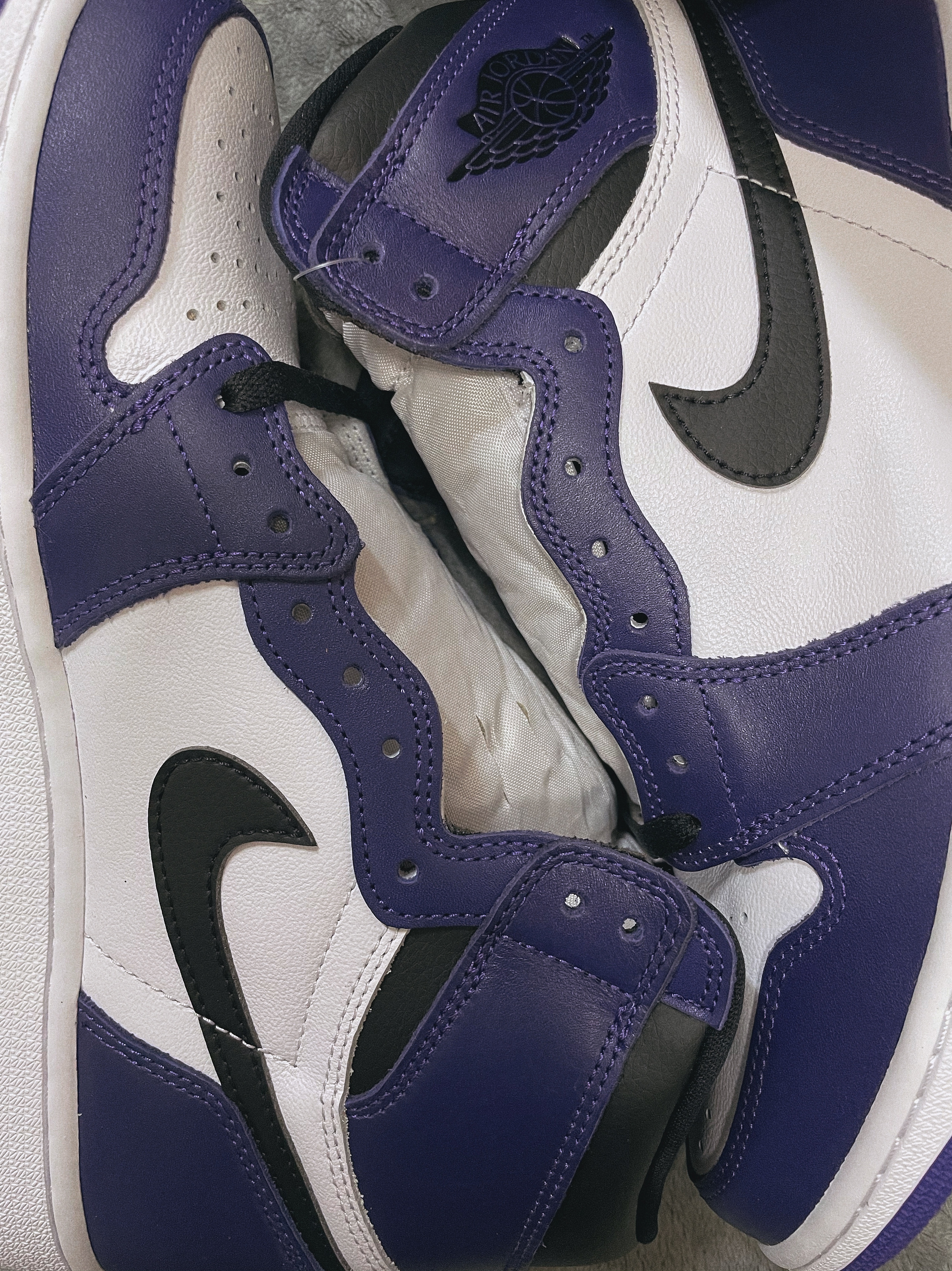 Jordan 1 Retro High OG Court Purple 2020 착용 스타일 - 2
