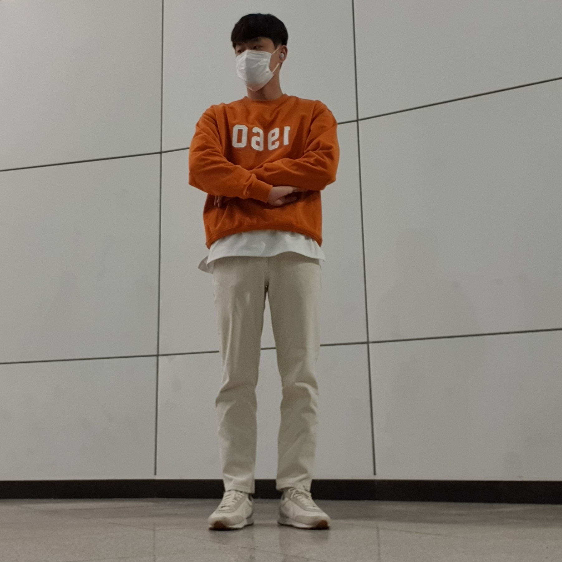 (W) Nike Daybreak Summit White 착용 스타일