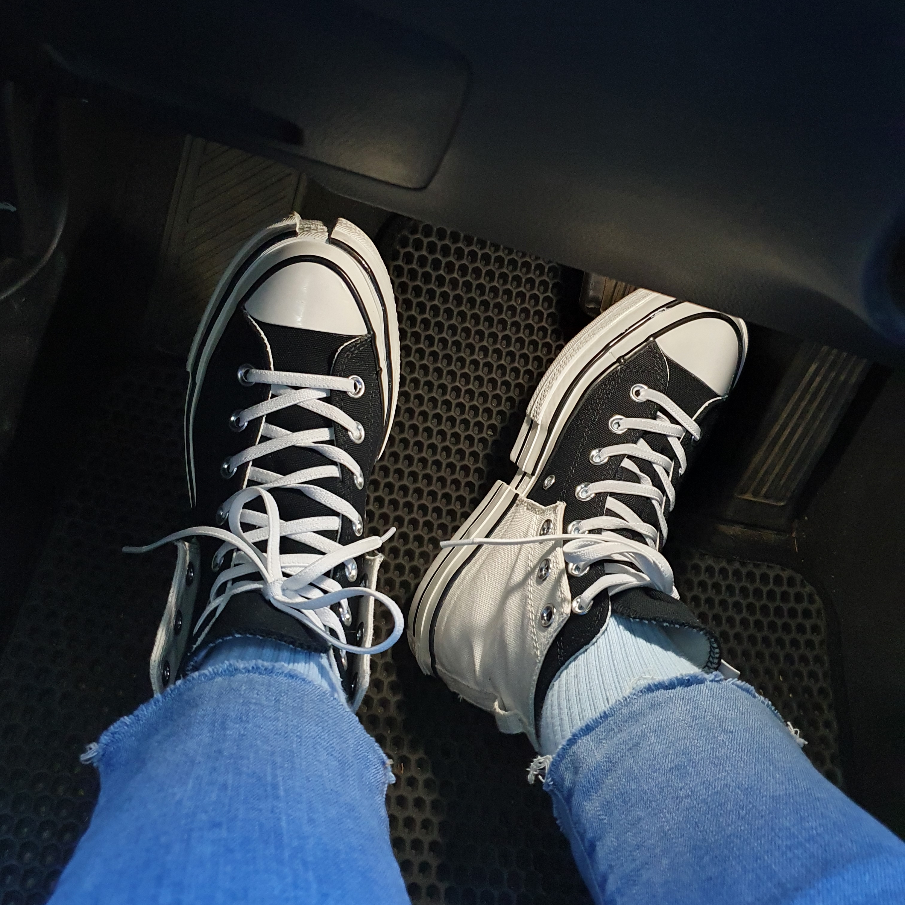 Converse x Feng Chen Wang Chuck 70 2-in-1 Natural Ivory Black 착용 스타일 - 1