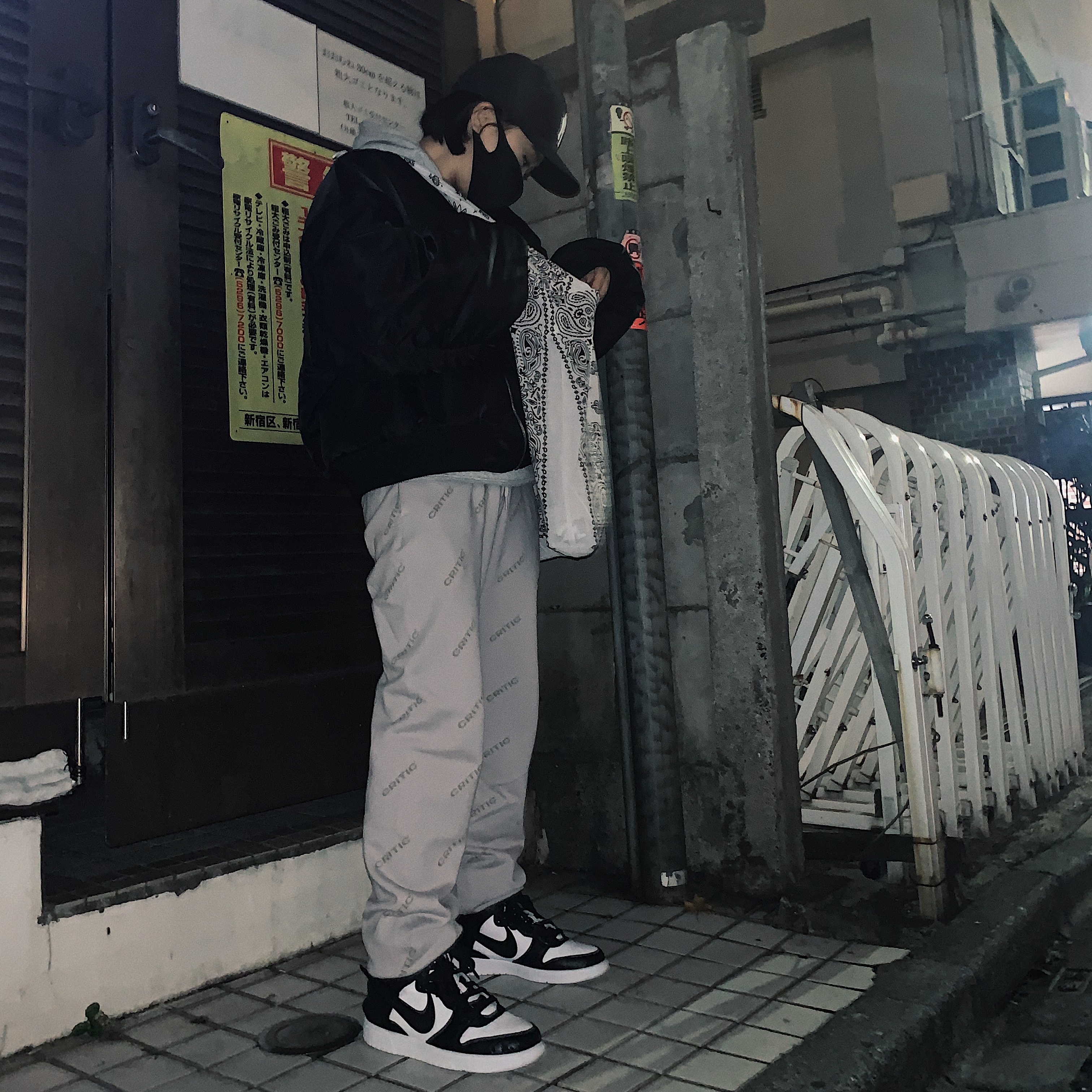Nike x Ambush Dunk High Black 착용 스타일