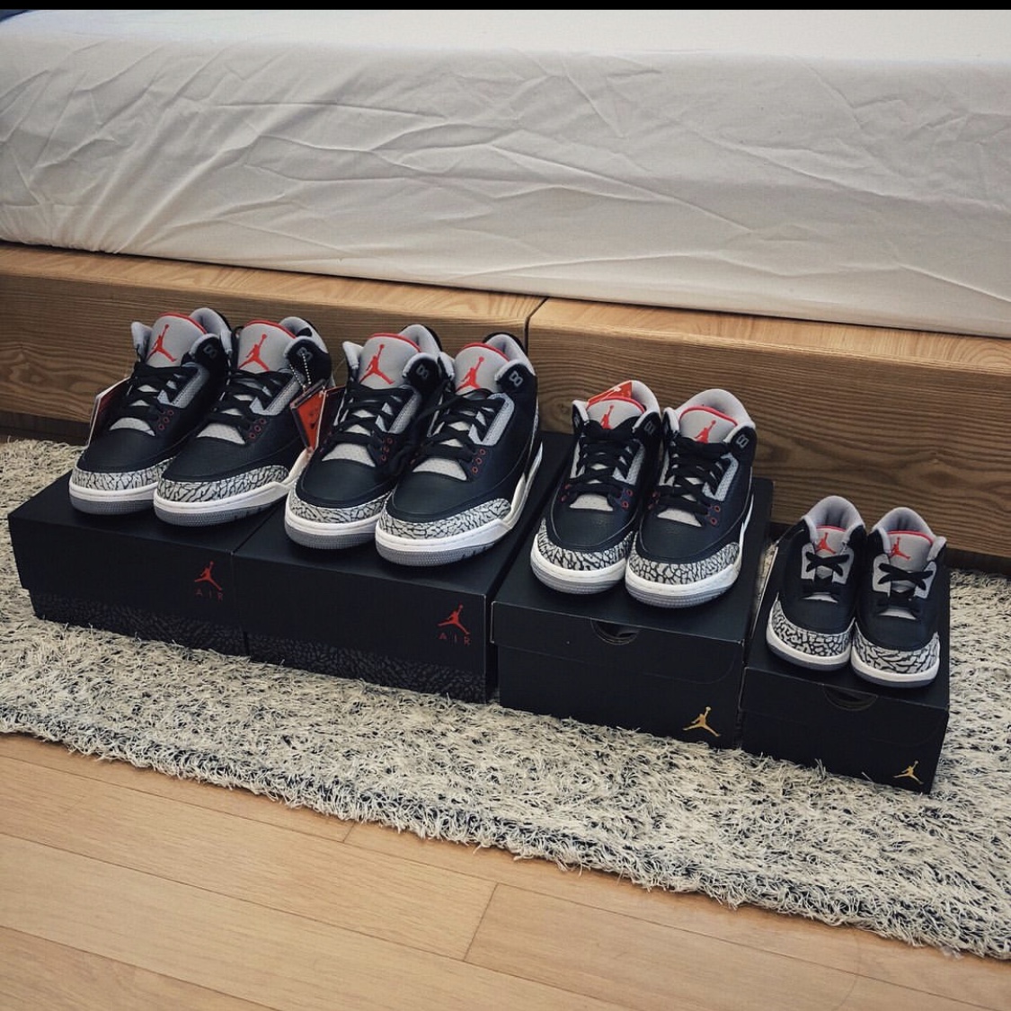 Jordan 3 Retro OG Black Cement 2018 착용 스타일 - 1