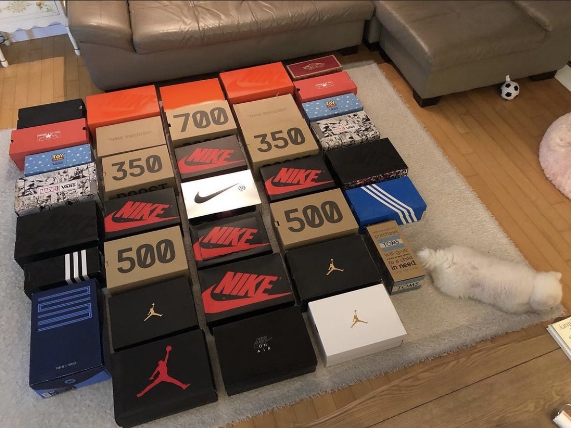 (W) Jordan 1 Retro High OG Mushroom, Nike x Peaceminusone Air Force 1 Low Para-Noise 착용 스타일 - 2