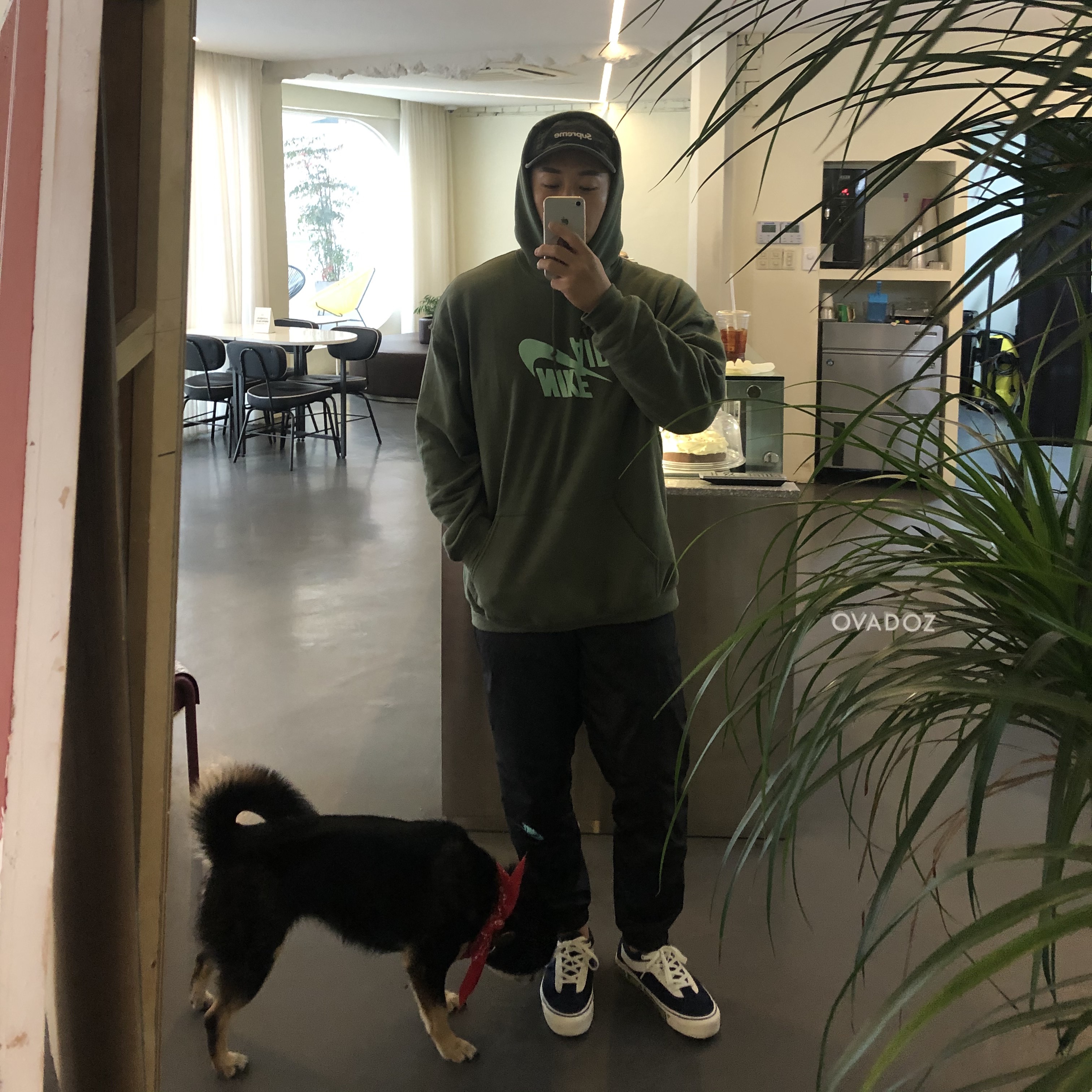 Vans x Rhude Bold Ni Navy 착용 스타일